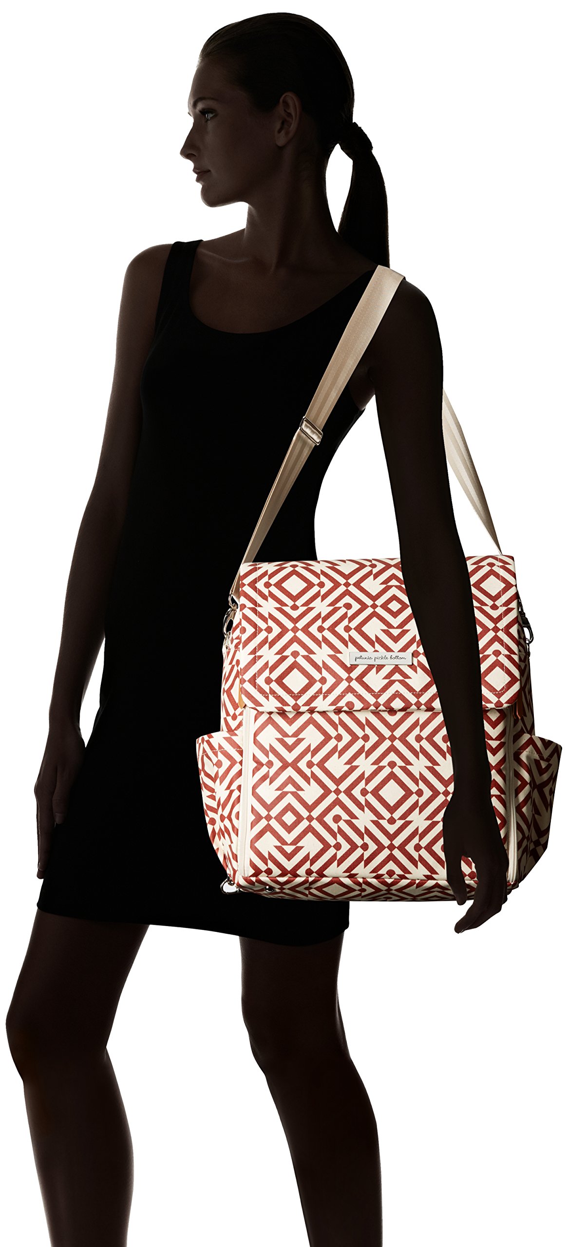 Petunia Pickle Bottom Boxy Backpack - Stylish Diaper Bag for Parents, Spacious Baby Backpack for Moms on the Go | Top-Rated Nursery Bag with Mazes of Milano Design | Perfect for Travel, Daycare & Family Outings