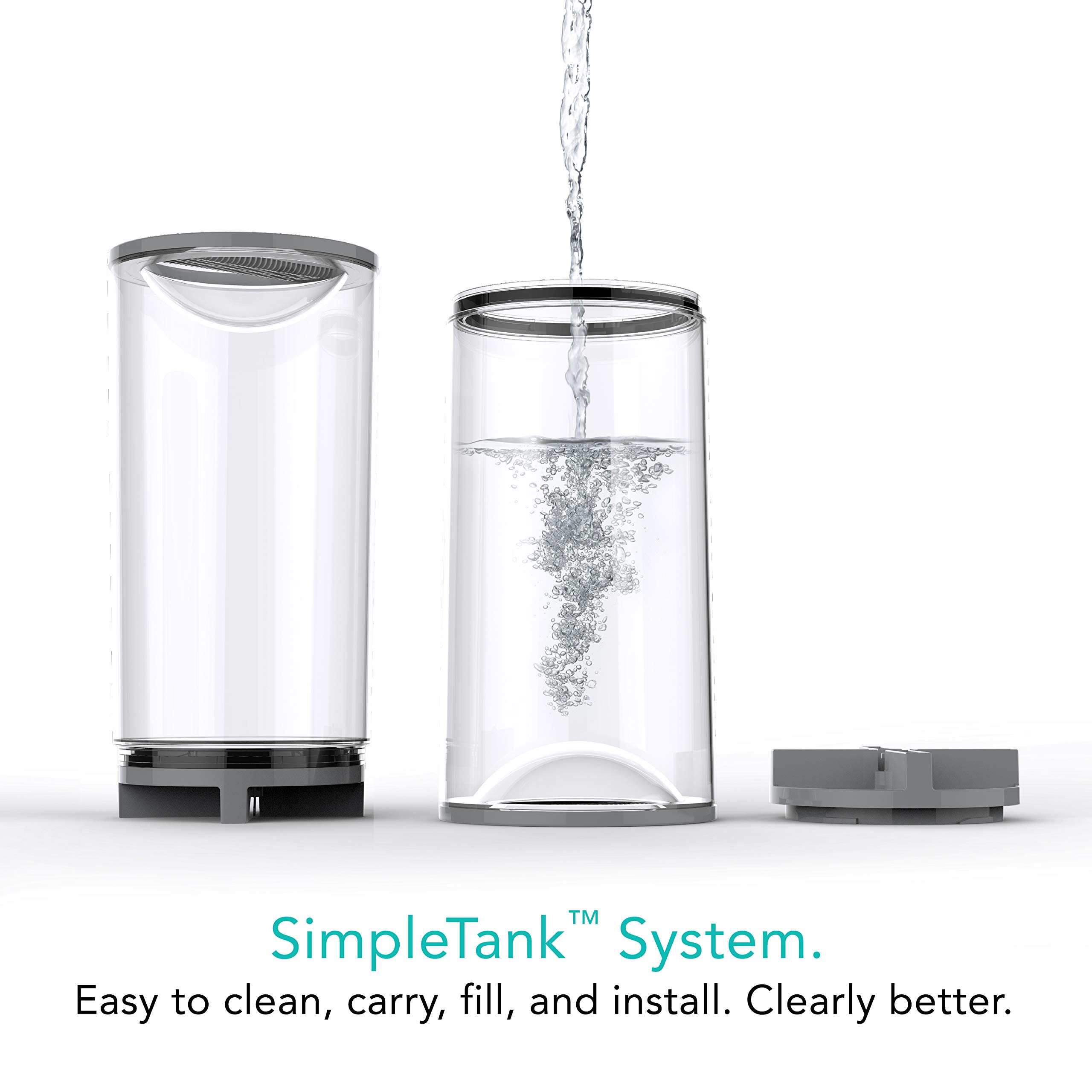 Vornado UH100 Ultrasonic Humidifier with Fan Assisted Technology - Quiet Cool Mist for Bedroom, Office & Nursery - Relieves Dry Air & Allergies