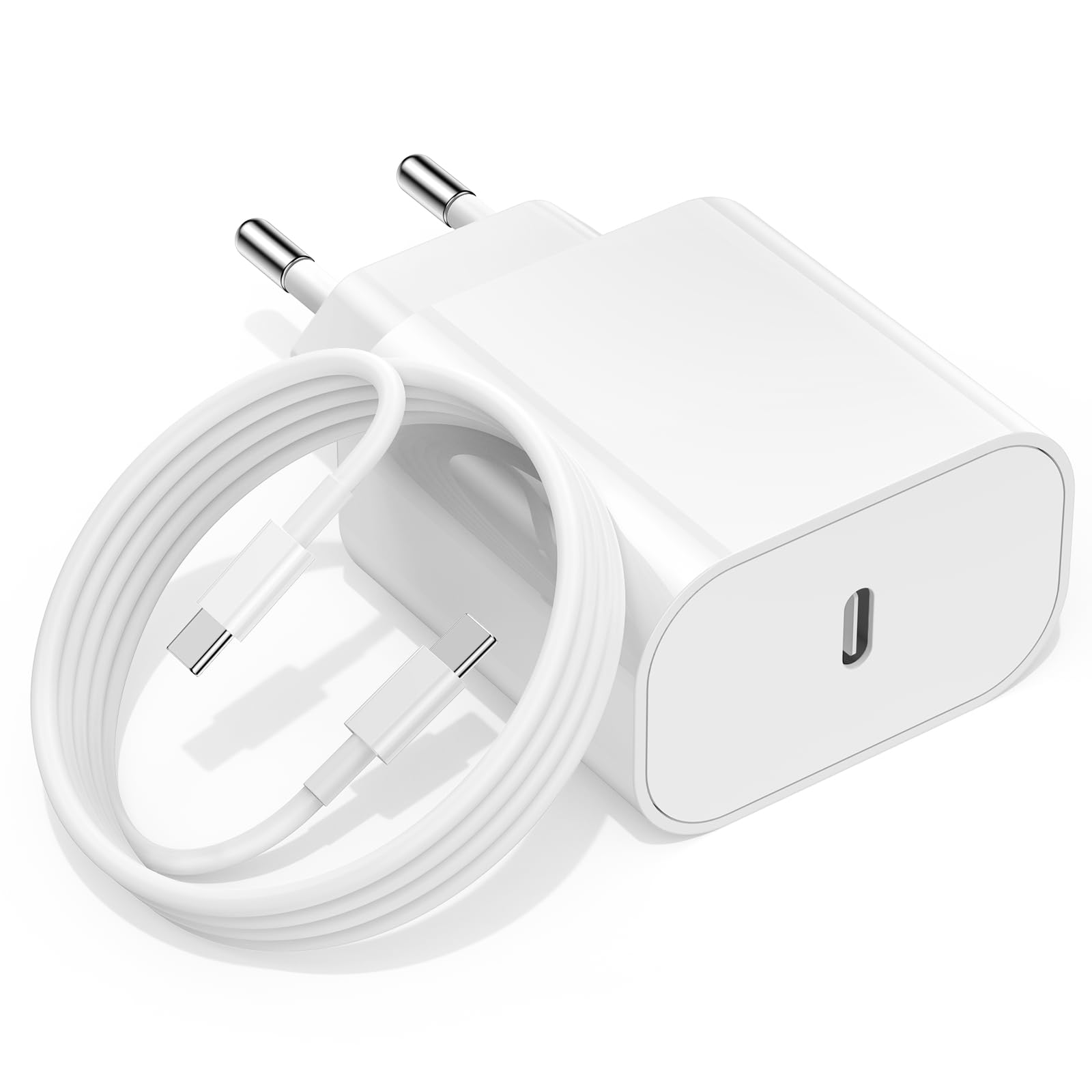 Apple MFi Certified USB-C Magnetic Charger for iWatch SE/8/7/6/5/4/3/2/1 & iPhone 14/13/12/11/X - Fast Charging 2-in-1 Type C Cable with Power Adapter - Perfect for Travel, Office & Home Use