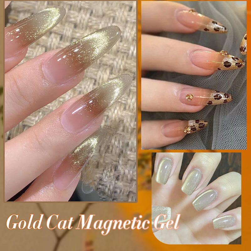 Gold Cat Magnetic Gel Polish GC04 Classic Poetry 10ml - Long Lasting Nail Polish for Salon & Home Manicure - Perfect for Parties, Weddings & Special Occasions