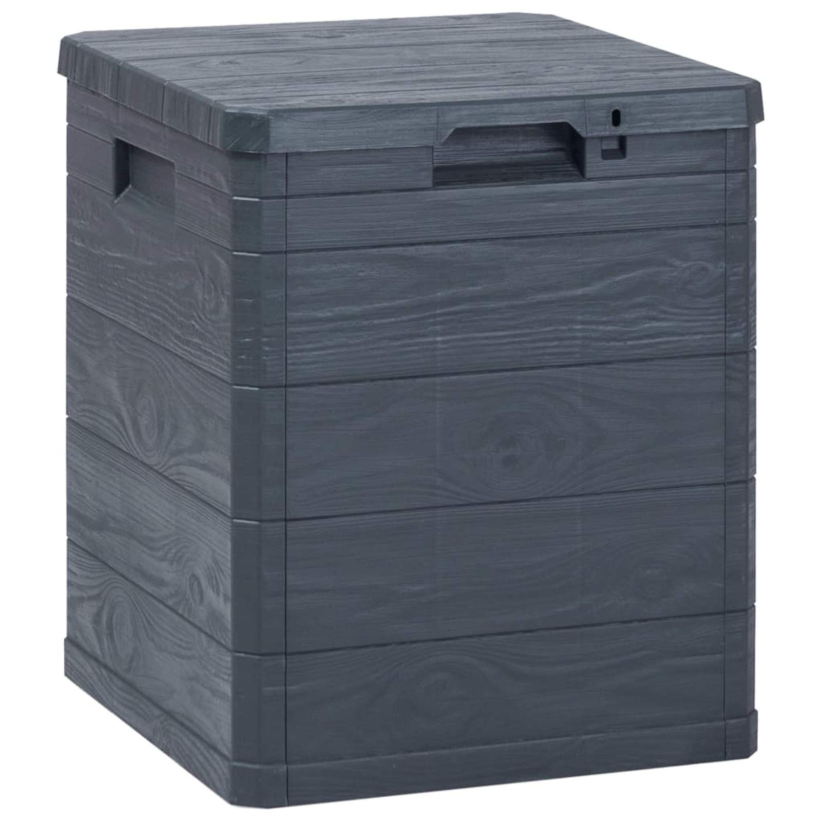 Shubiao 23.8 Gallon Waterproof Outdoor Storage Box - Deck Box for Pool Accessories, Patio Furniture Covers & Garden Tools - Anthracite Grey Weatherproof Container for Backyard, Poolside & Patio Organization
