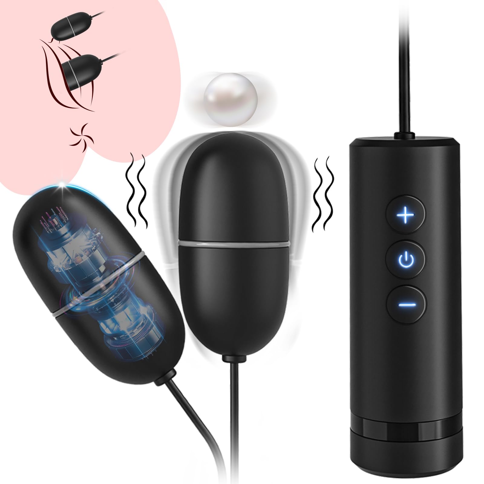 7-Speed Mini Bullet Vibrator for Women - Remote Control USB Rechargeable G-Spot & Clitoral Stimulator - Couples Sex Toy for Bedroom & Travel Use