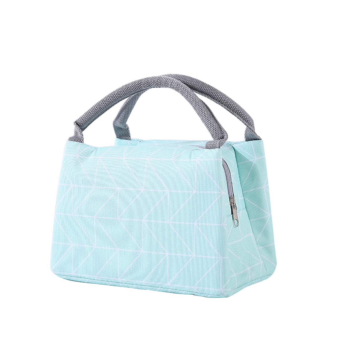 Premium Insulated Lunch Bag for Women & Kids - Reusable Tote Bento Box for Travel, Work, School & Picnic - Leakproof Printed Canvas Lunch Box with Soft Interior - Perfect for Office, Hiking & Daily Commute