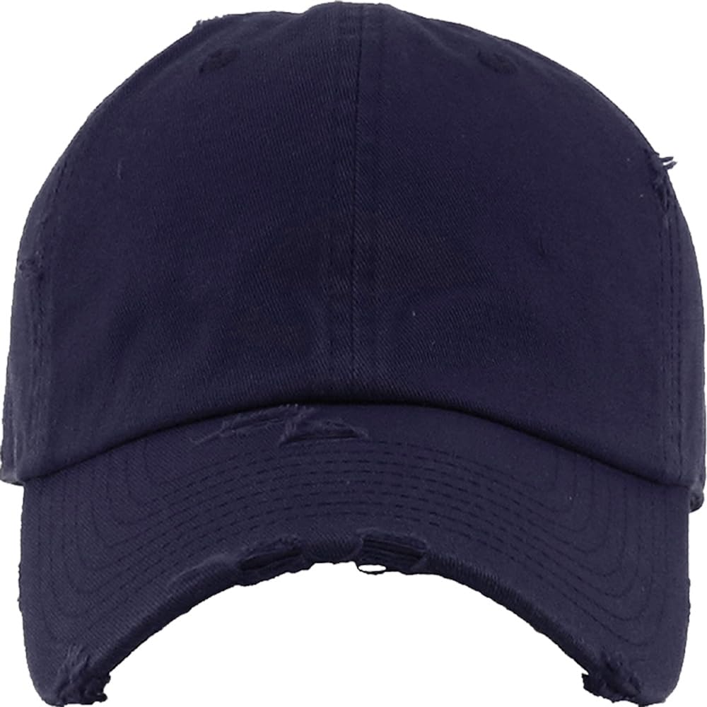 Distressed Baseball Cap KB4005 - Custom Embroidered & Monogram Hats for Men & Women | Personalized Caps for Sports, Fashion & Outdoor Activities