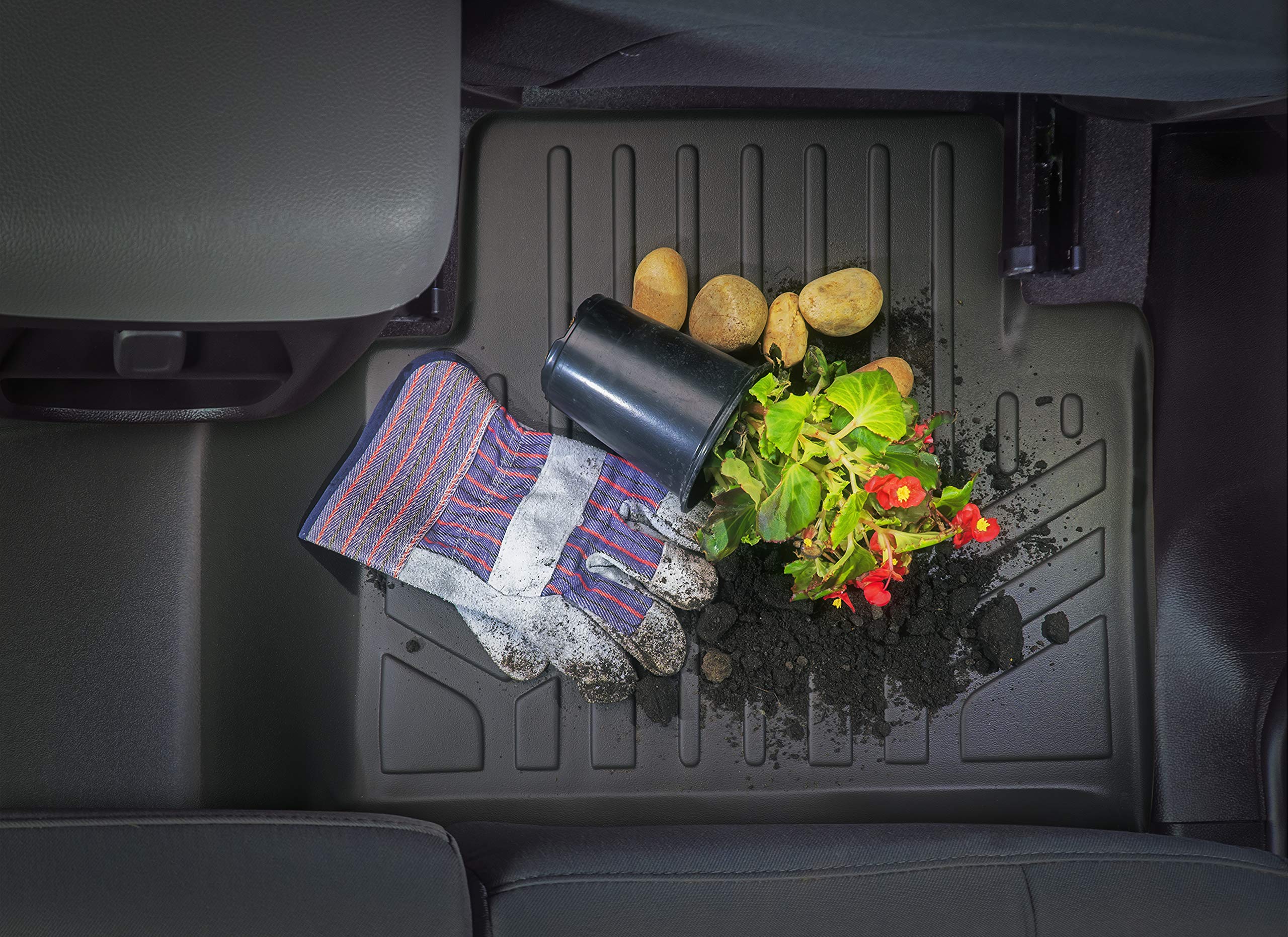 Premium SMARTLINER All-Weather Custom Fit Cargo Liner & Trunk Floor Mat for 2019-2021 Audi Q8/RS Q8 - Heavy Duty Protection, Black - Perfect for Road Trips, Grocery Hauling & Pet Transport