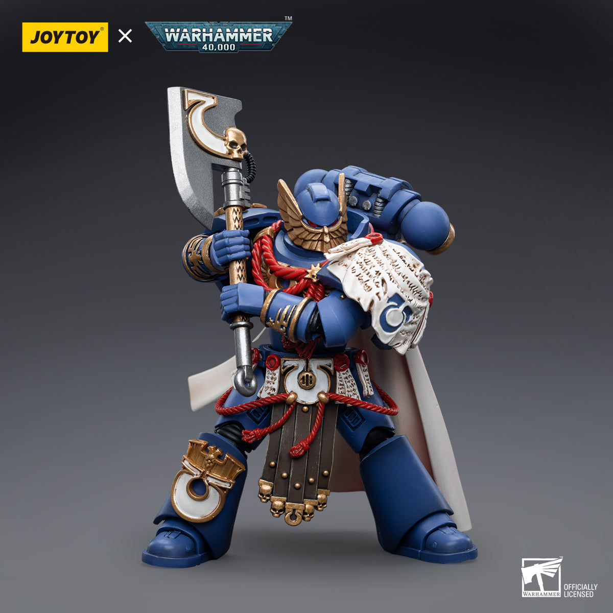 1/18 JOYTOY Warhammer 40K Ultramarines Honour Guard Action Figure Set (4pcs) - Perfect for Collectors, Tabletop Gaming & Display