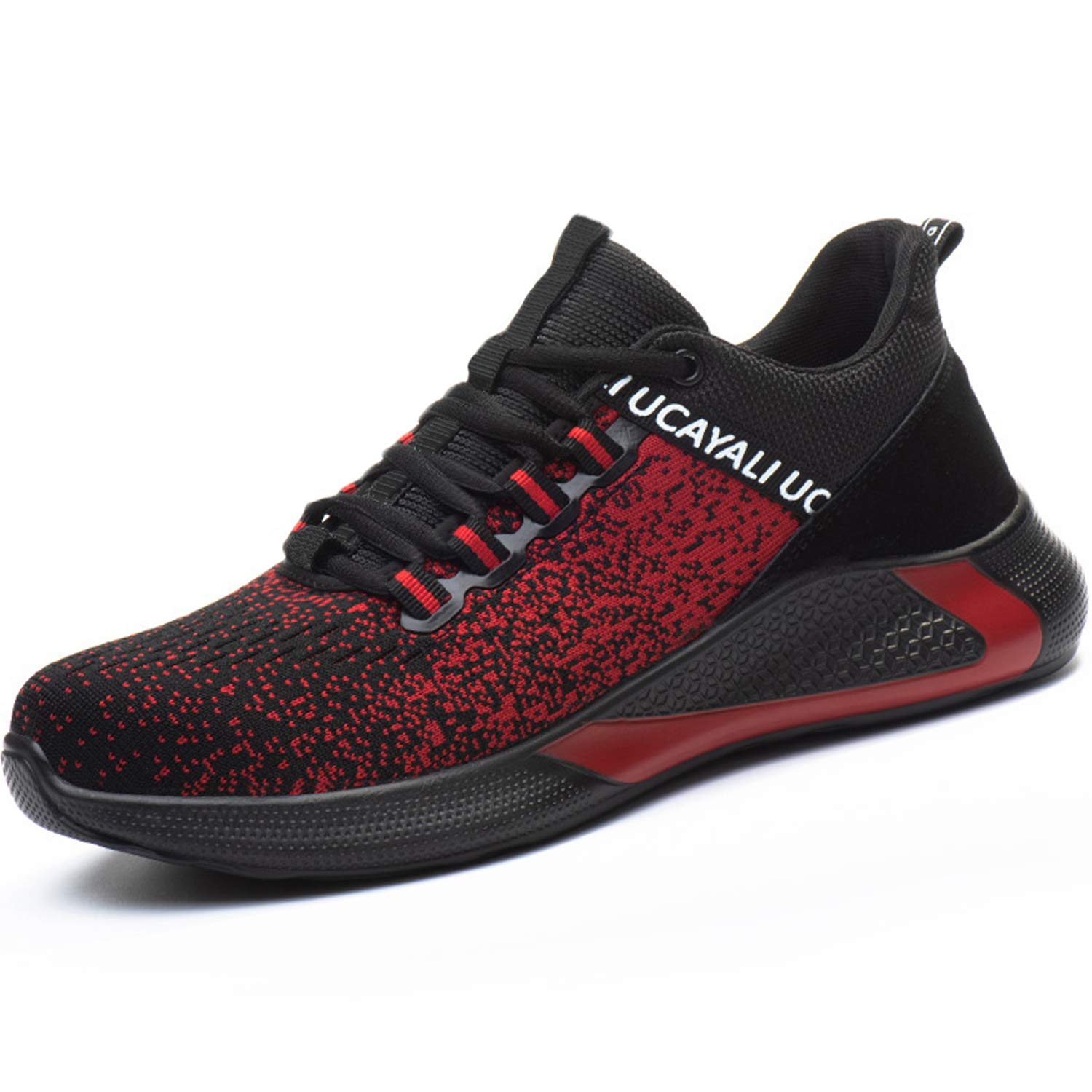 UCAYALI Steel Toe Work Sneakers for Men & Women - Breathable Lightweight Safety Shoes with Mesh Construction | Ideal for Construction, Warehouse & Industrial Work
