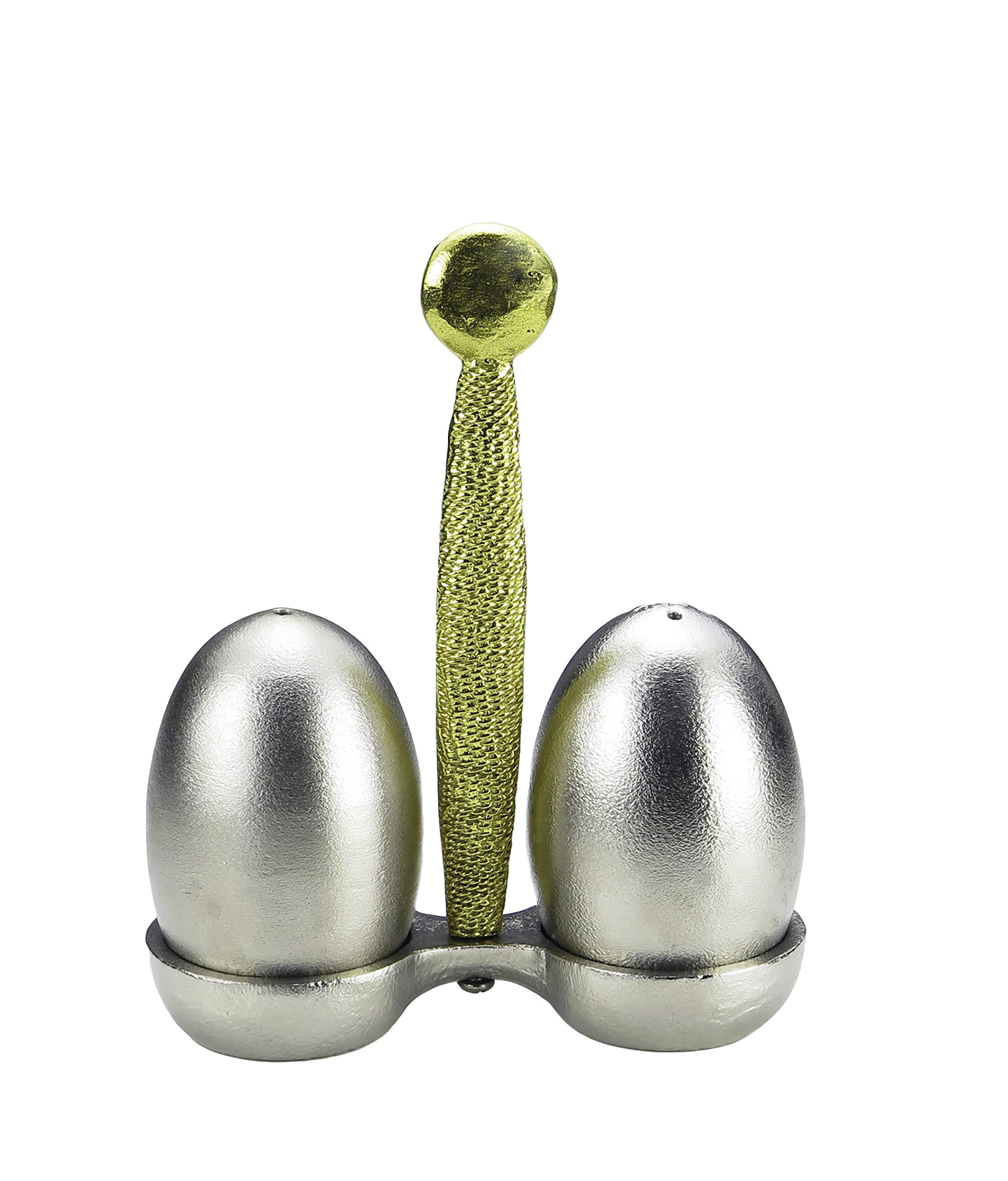 Premium Stainless Steel Salt and Pepper Shaker Set - Elegant Kitchen Condiment Holder for Dining Table, Restaurant, and Home Use