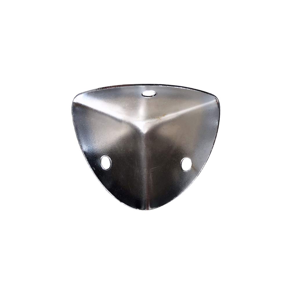 8Pcs Heavy Duty Galvanized Steel Three-Sided Tool Box Corner Protectors - Aluminum Angle Guards for Truck Toolboxes, Storage Cases & Equipment Protection (Durable Impact Resistance) - Perfect for Work Trucks, Construction Sites & Industrial Use