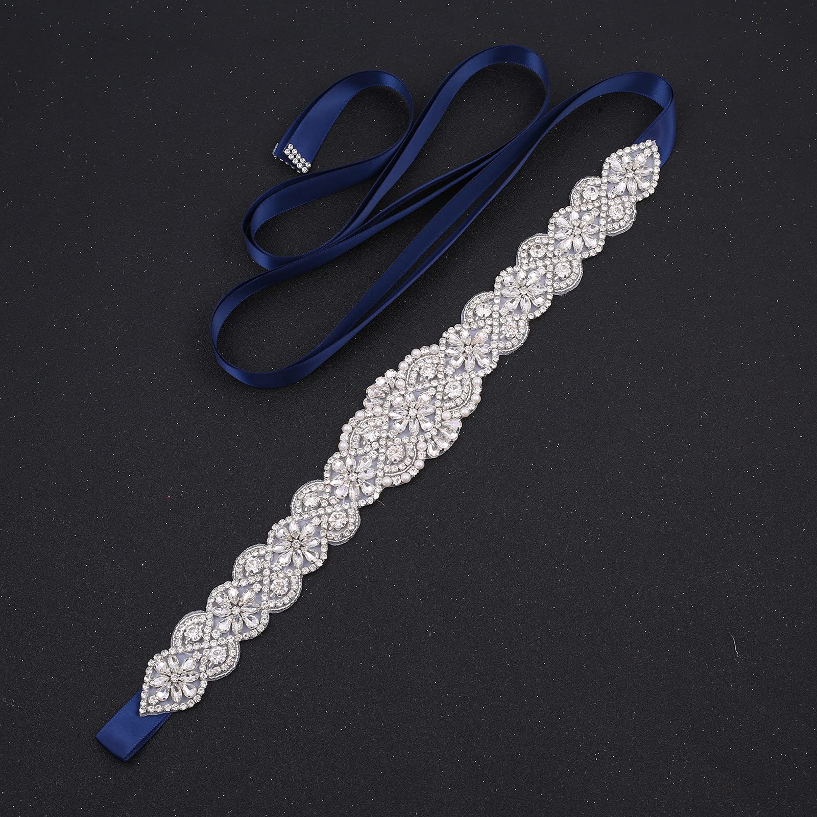 Sparkling Rhinestone Wedding Belt for Bride & Bridesmaids - Elegant Crystal Sash for Wedding Dresses & Bridal Accessories - Perfect for Bridal Showers, Receptions & Formal Events