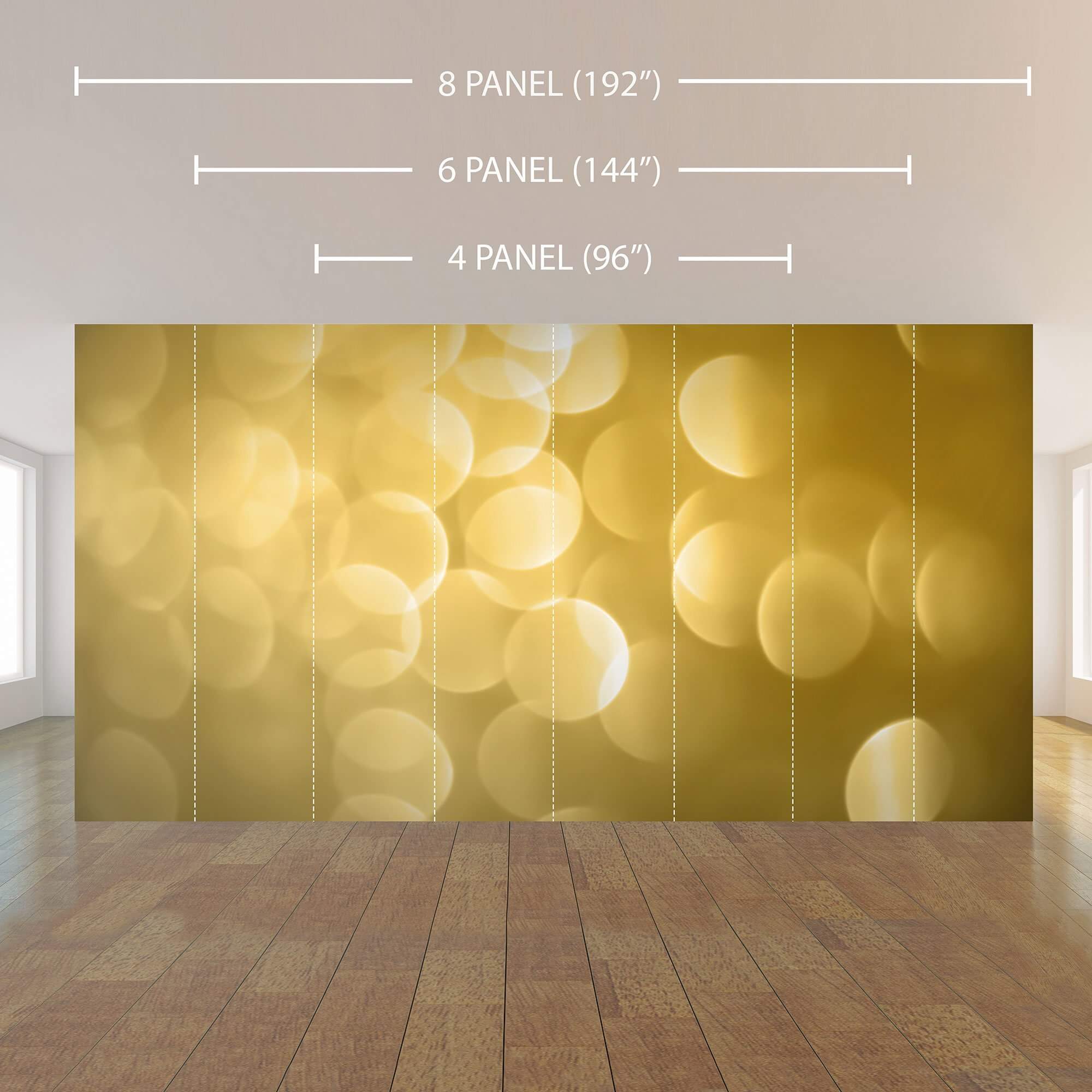 Yellow Light Peel and Stick Removable Wall Mural 4142 - Self-Adhesive Wallpaper for Bedroom, Living Room & Nursery - Easy to Apply & Remove