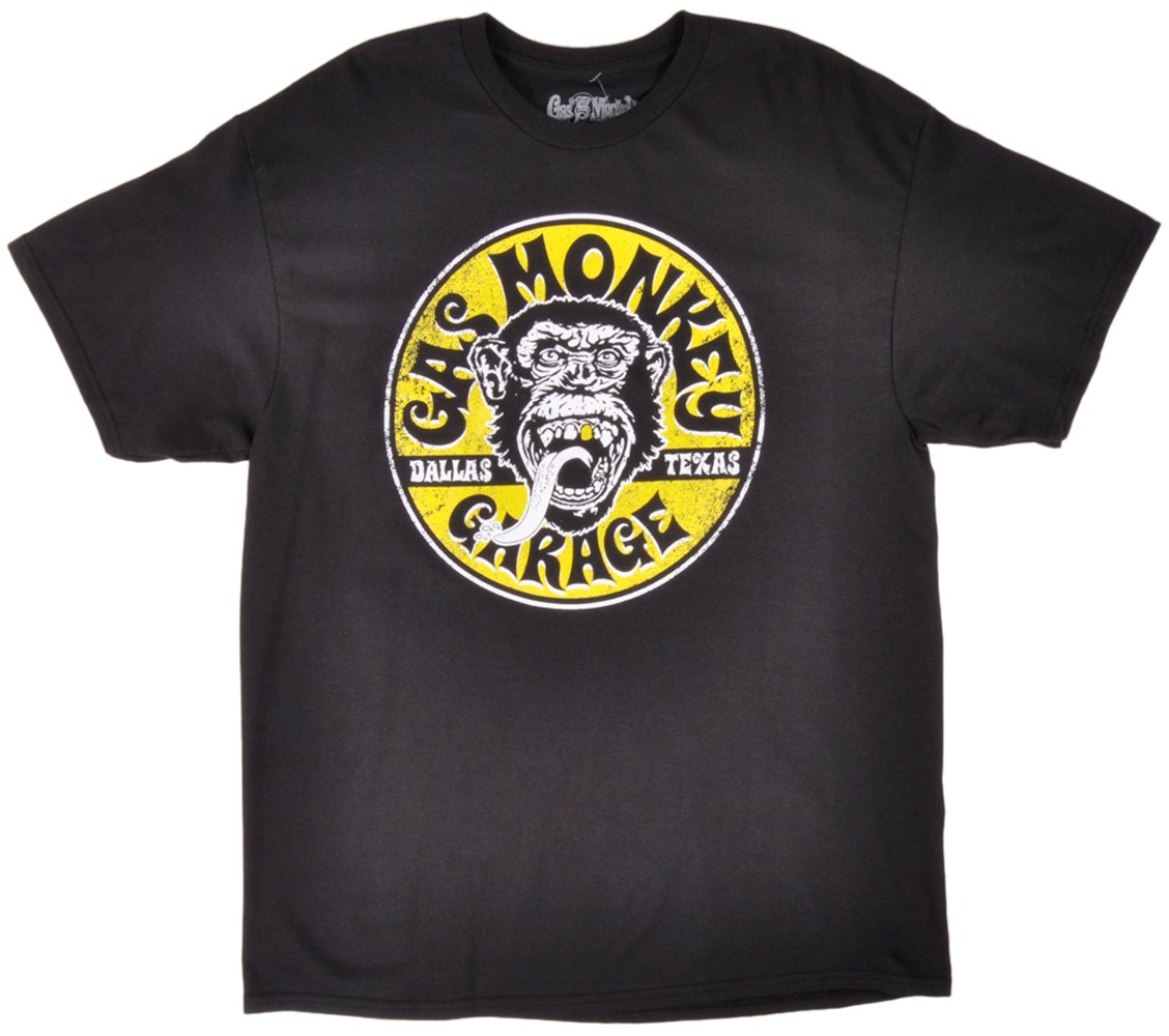 Gas Monkey Graphic T-Shirt for Men - Cool Vintage Car Design Cotton Tee - Perfect for Car Enthusiasts, Casual Wear & Car Shows