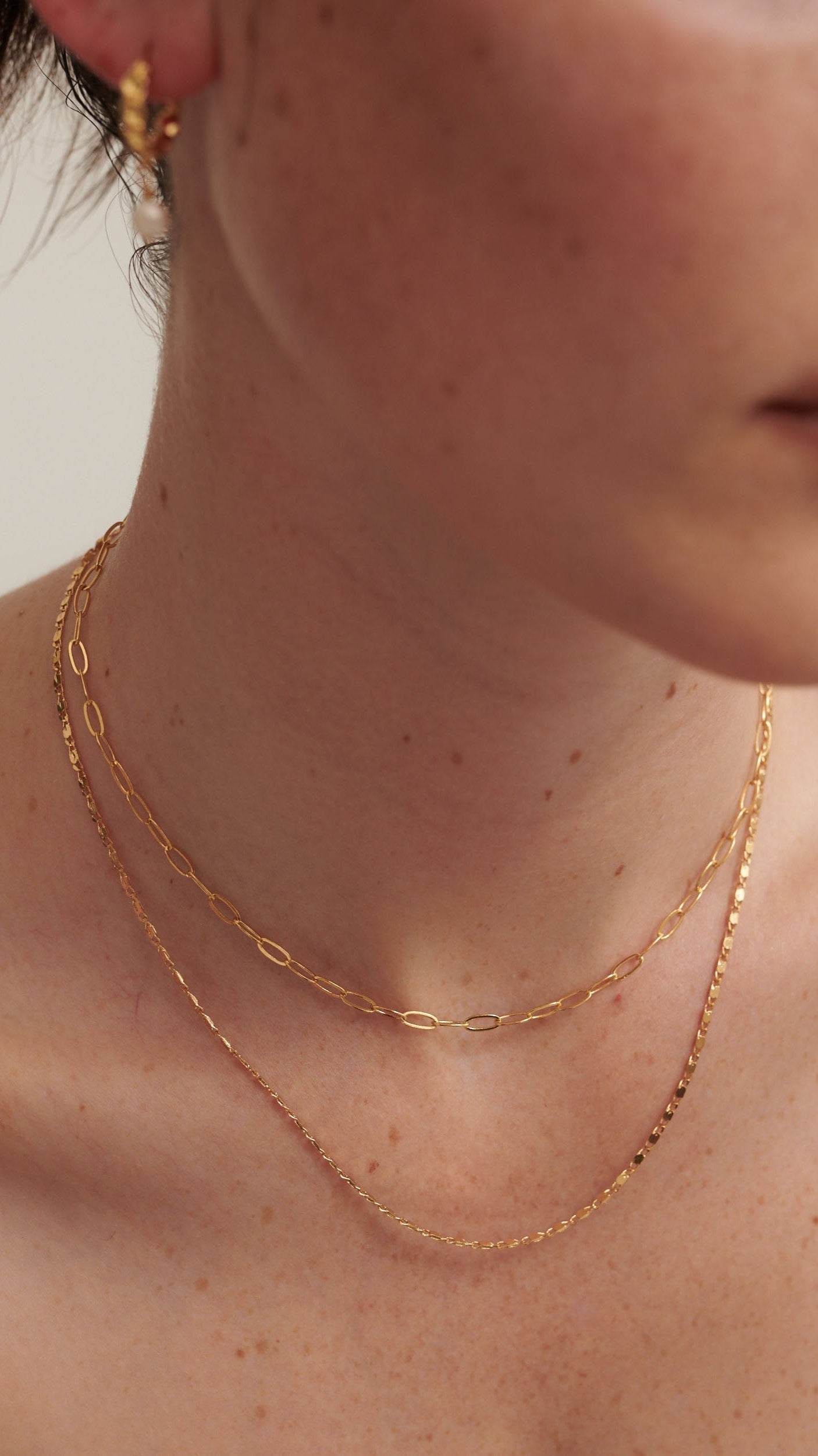 18K Gold Plated Layered Necklace for Women - Elegant Fine Jewelry Gift for Birthday, Anniversary & Special Occasions