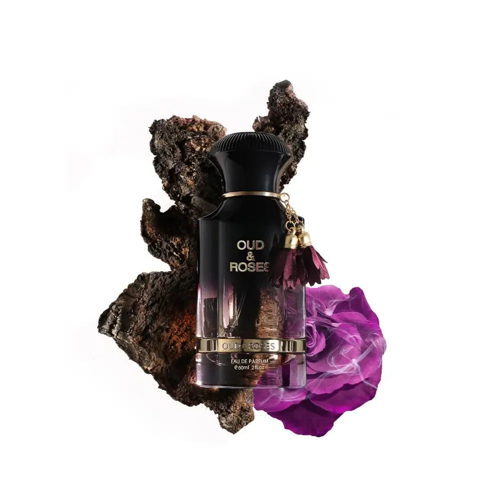 Oud & Roses Eau de Parfum 60ml for Women - Luxury Long Lasting Floral Oriental Perfume for Evening Wear, Date Nights & Special Occasions