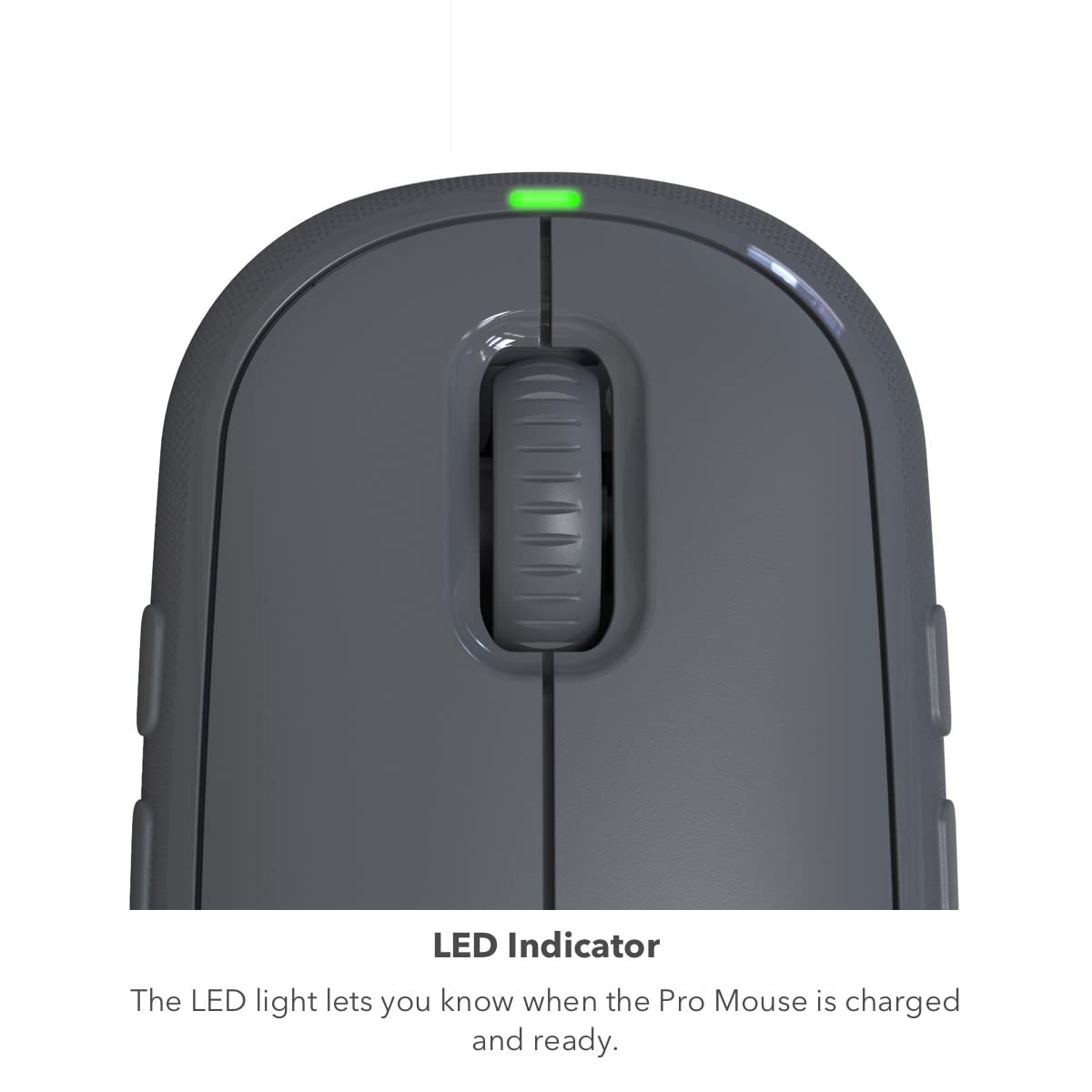 ZAGG Pro Wireless Mouse for Tablets & Laptops with Qi Charging Pad - Bluetooth 5.0 Multi-Device Connectivity, 6ft USB-C Cable - Perfect for Office, Travel & Home Use