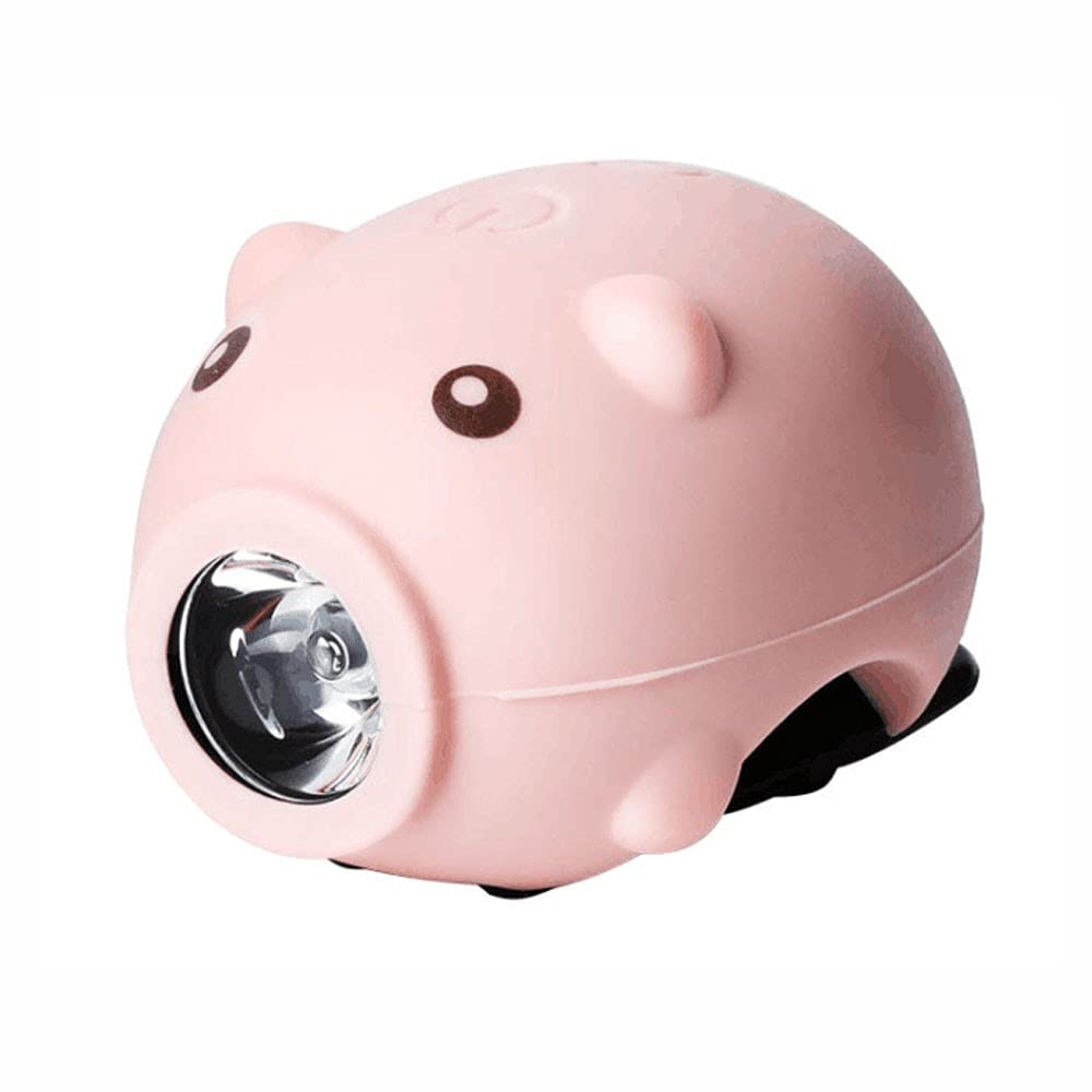 USB Rechargeable Bike Light - LED Bicycle Headlight with Horn, Waterproof & Bright Front Light for Mountain/Road/Children Bikes - Perfect for Night Cycling, Commuting & Outdoor Adventures
