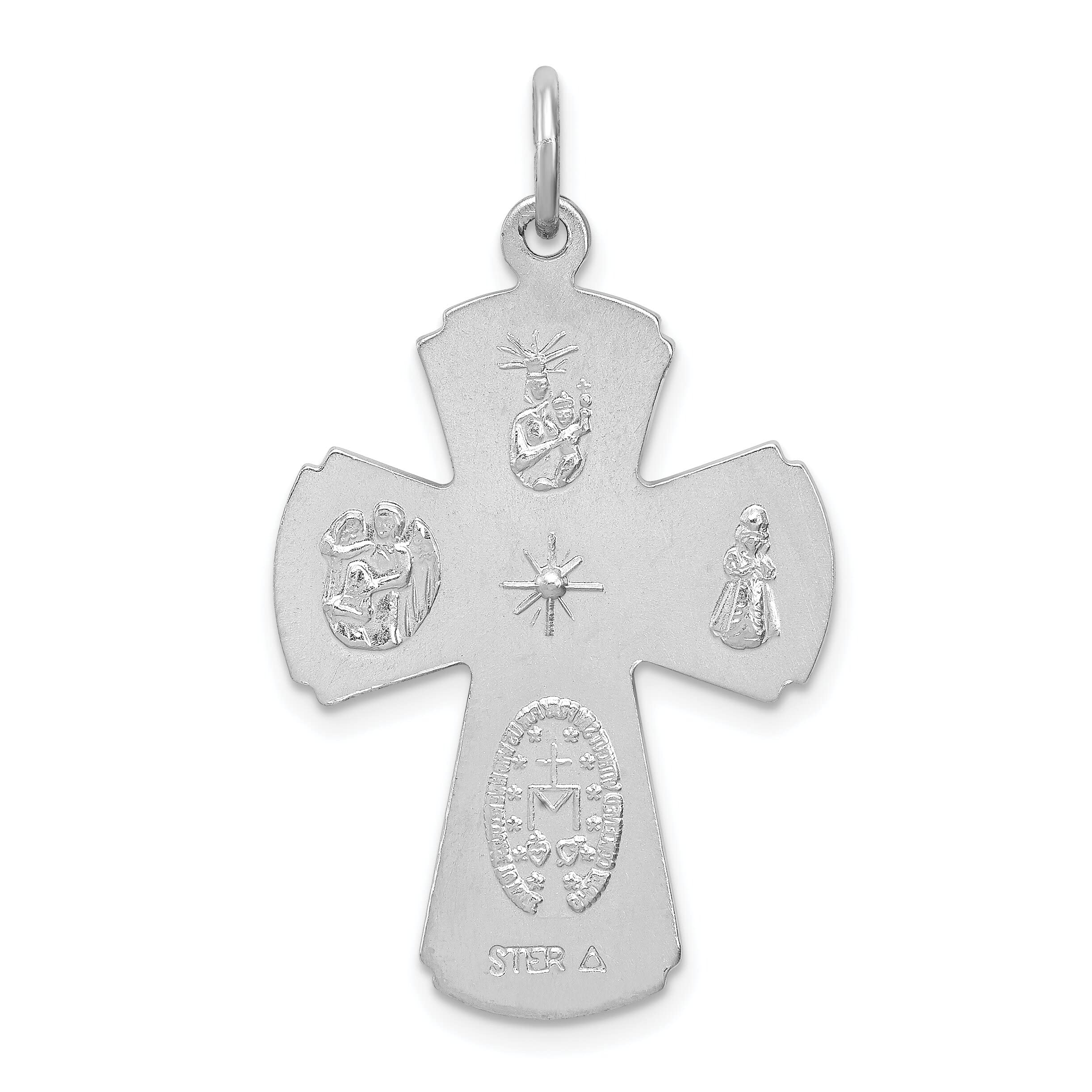 925 Sterling Silver Cross Charm Pendant for Necklace - Perfect for Gifts, Religious Jewelry & Everyday Wear