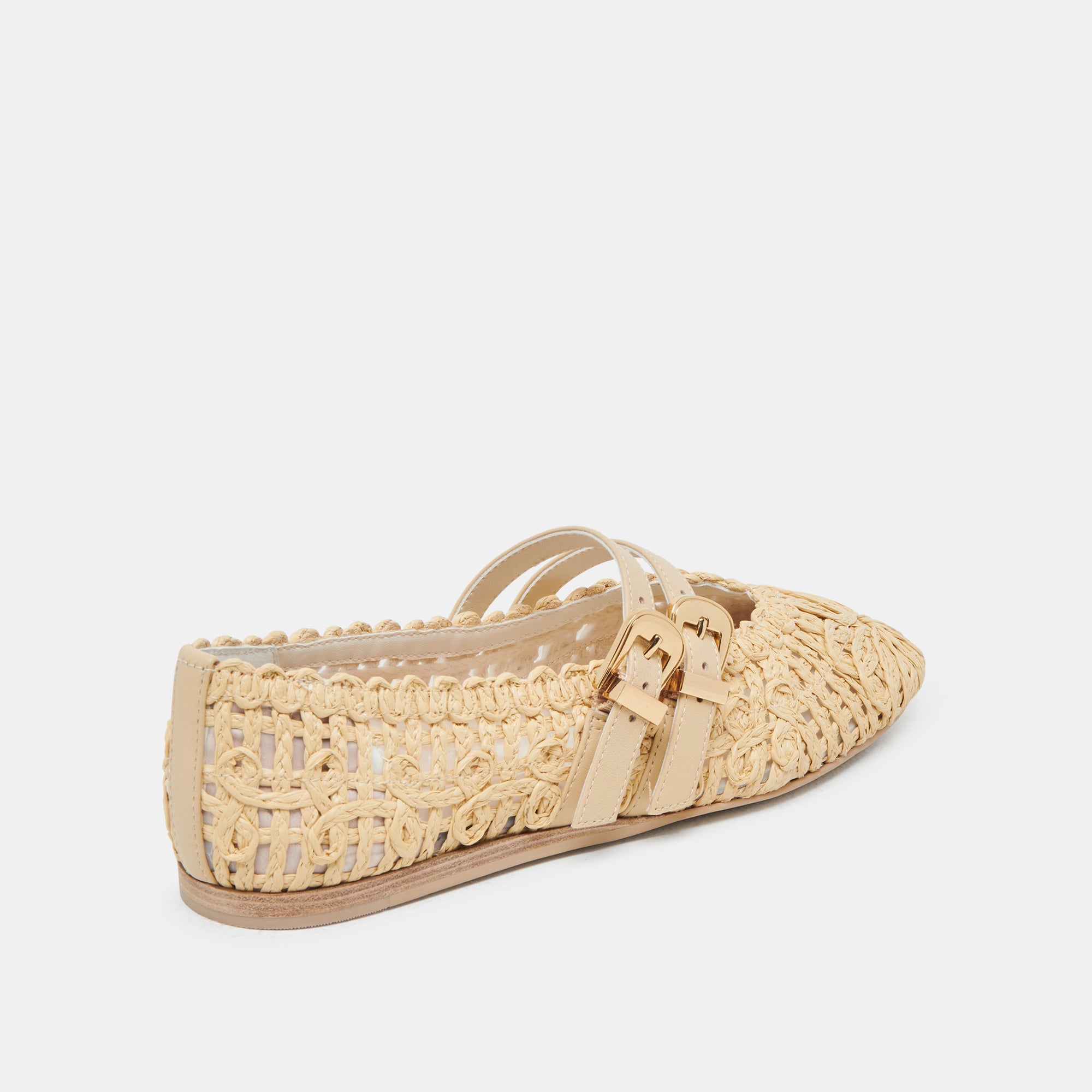 BAYLEE Women's Sunflower Ballet Flats - Lightweight Natural Macrame Comfortable Shoes for Casual Wear, Office, and Summer Outfits