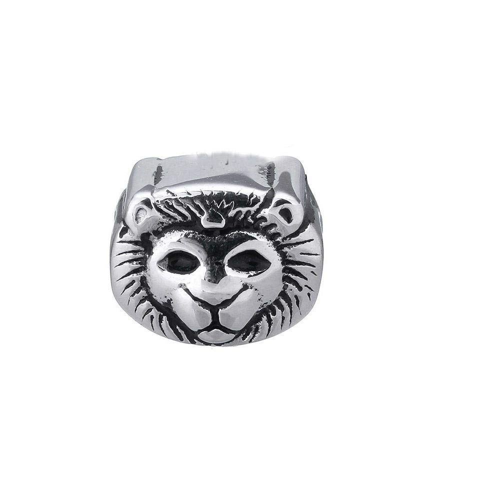 Stainless Steel Lion Charm Bead for Bracelets - Animal Jewelry for Pandora Style Bracelets, DIY Crafting, Gifts, and Everyday Wear