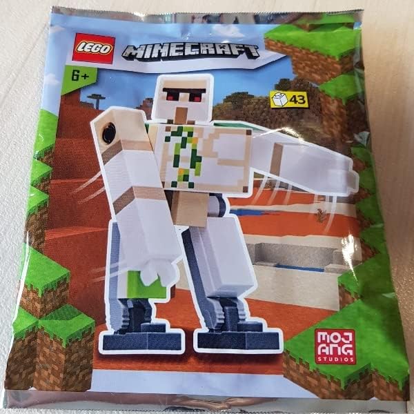 LEGO Minecraft Iron Golem Minifigure - Official Building Block Toy for Kids & Collectors - Perfect for Creative Play, Birthday Gifts & Minecraft Fans