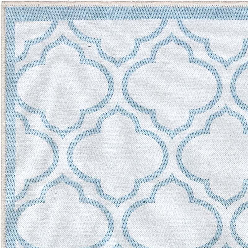 Lattice Ivory Light Blue