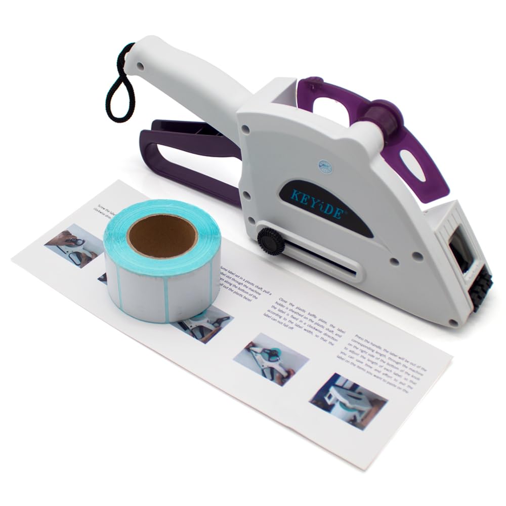 Handheld Manual Label Applicator - 10-30mm Barcode Sticker Labeling Machine for Retail, Shipping & Inventory | Perfect for Small Businesses & Home Organization