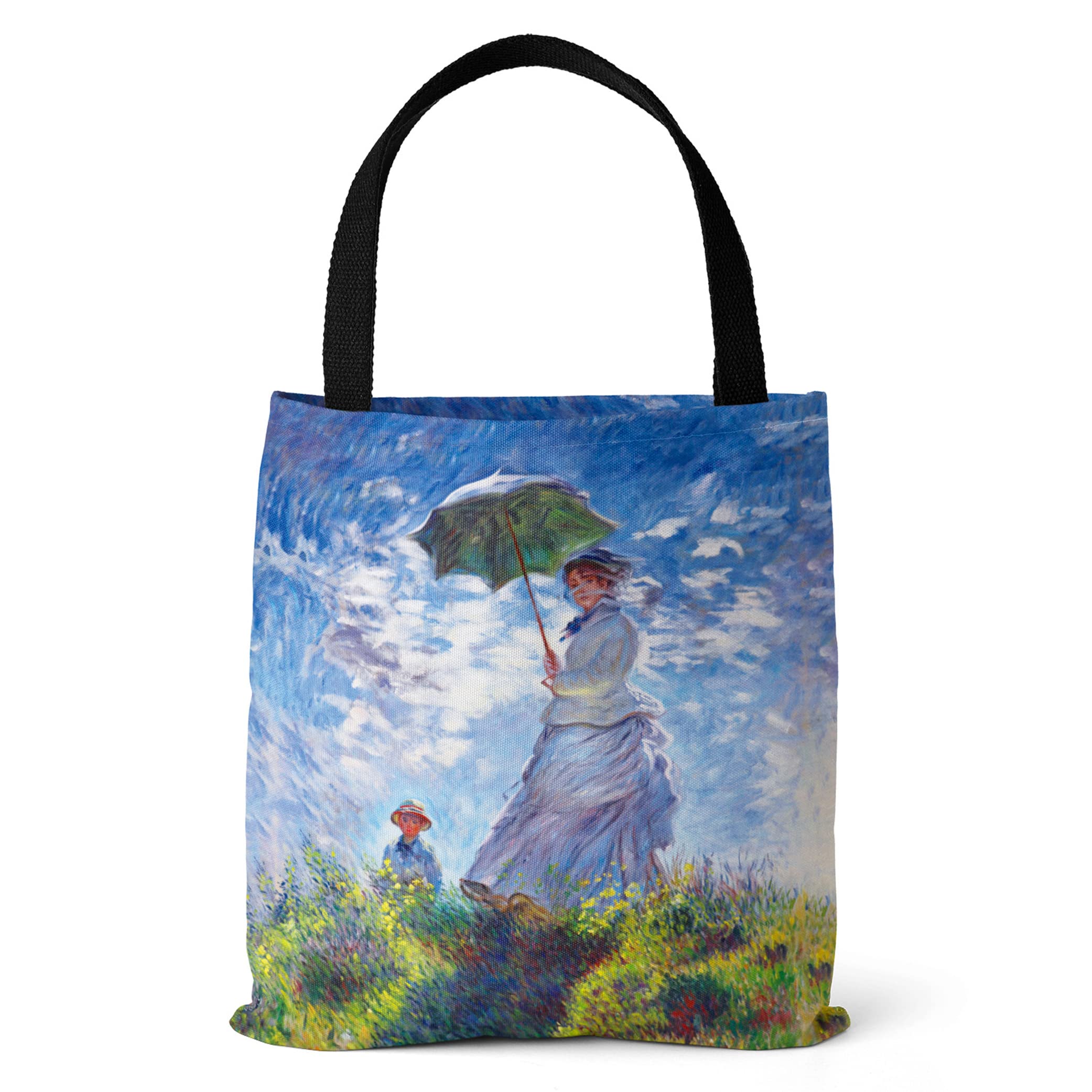 Stylish Oil Painting Tote Bag - Reusable Canvas Shopping Bag for Women & Girls | Perfect for Groceries, Beach Trips & Daily Use