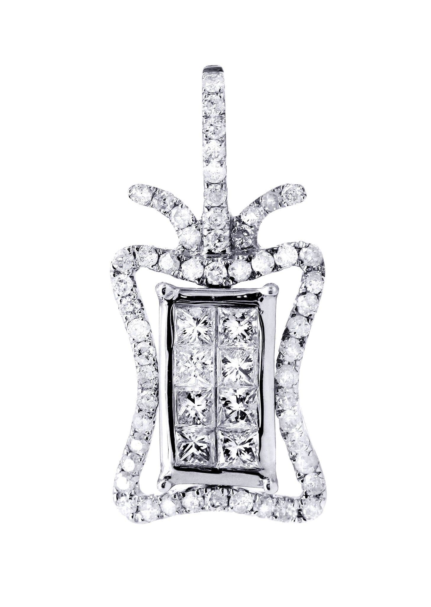 0.7 Carat Diamond Butterfly Pendant Necklace - 1.73 Grams 14K White Gold Jewelry for Women - Elegant Gift for Anniversary, Birthday & Valentine's Day