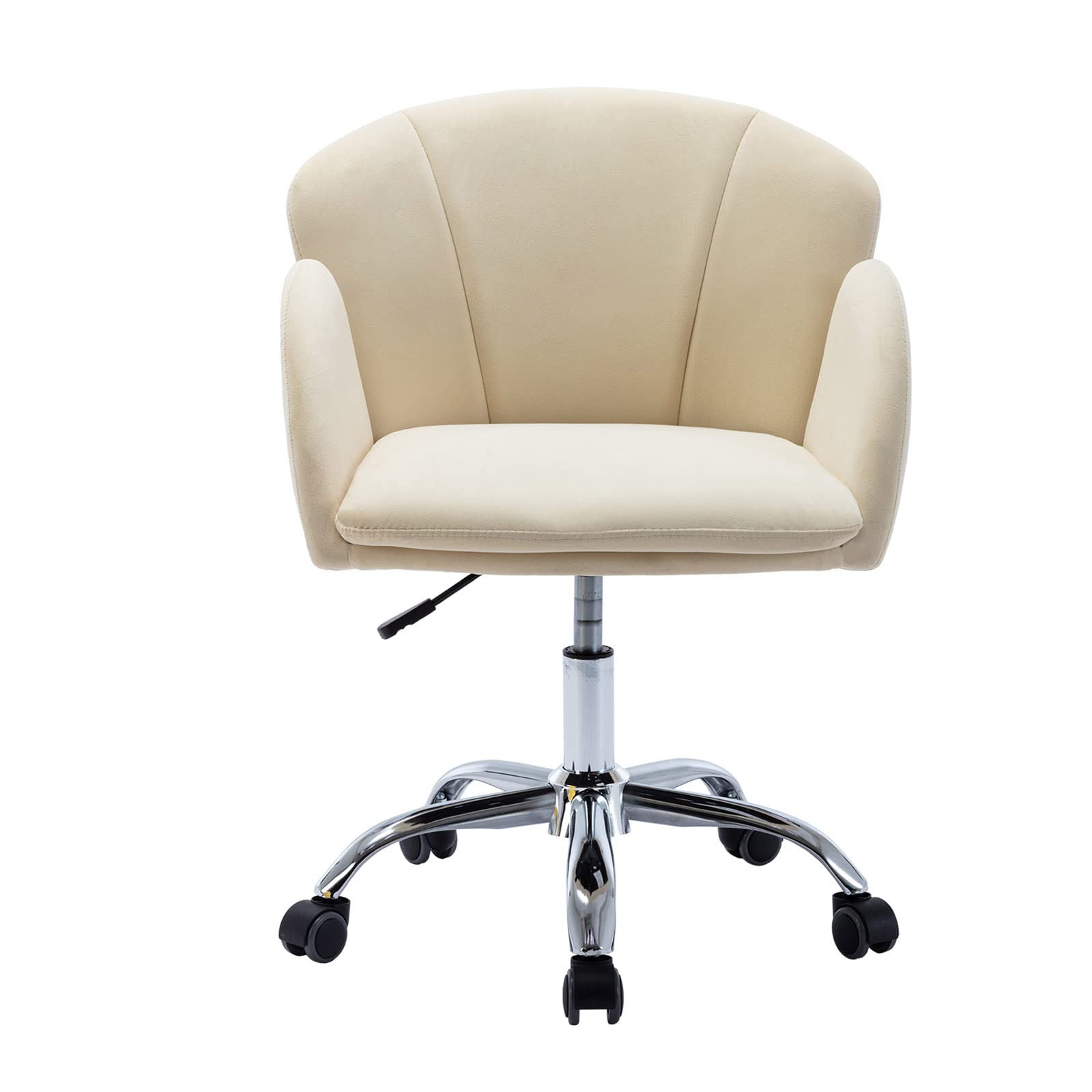 Modern Swivel Shell Chair with Lift & Rotation - Ergonomic Office Chair for Living Room, Bedroom & Workspace - White - Perfect for Home Office, Gaming & Relaxation