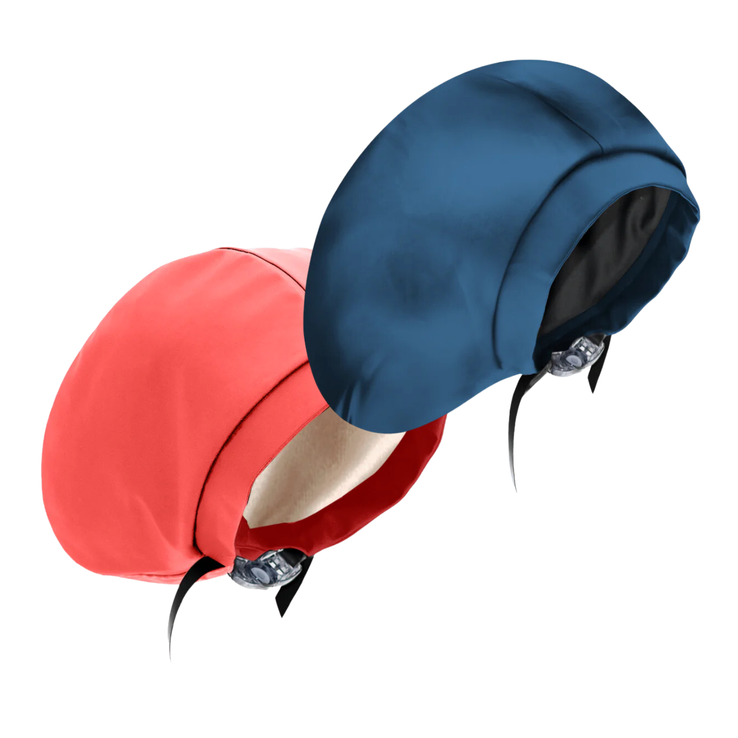 Hairbrella Satin Lined Waterproof Swim Cap - Adjustable Silicone Swimming Cap for Women & Men (2 Pack) - Perfect for Pool, Beach & Water Aerobics