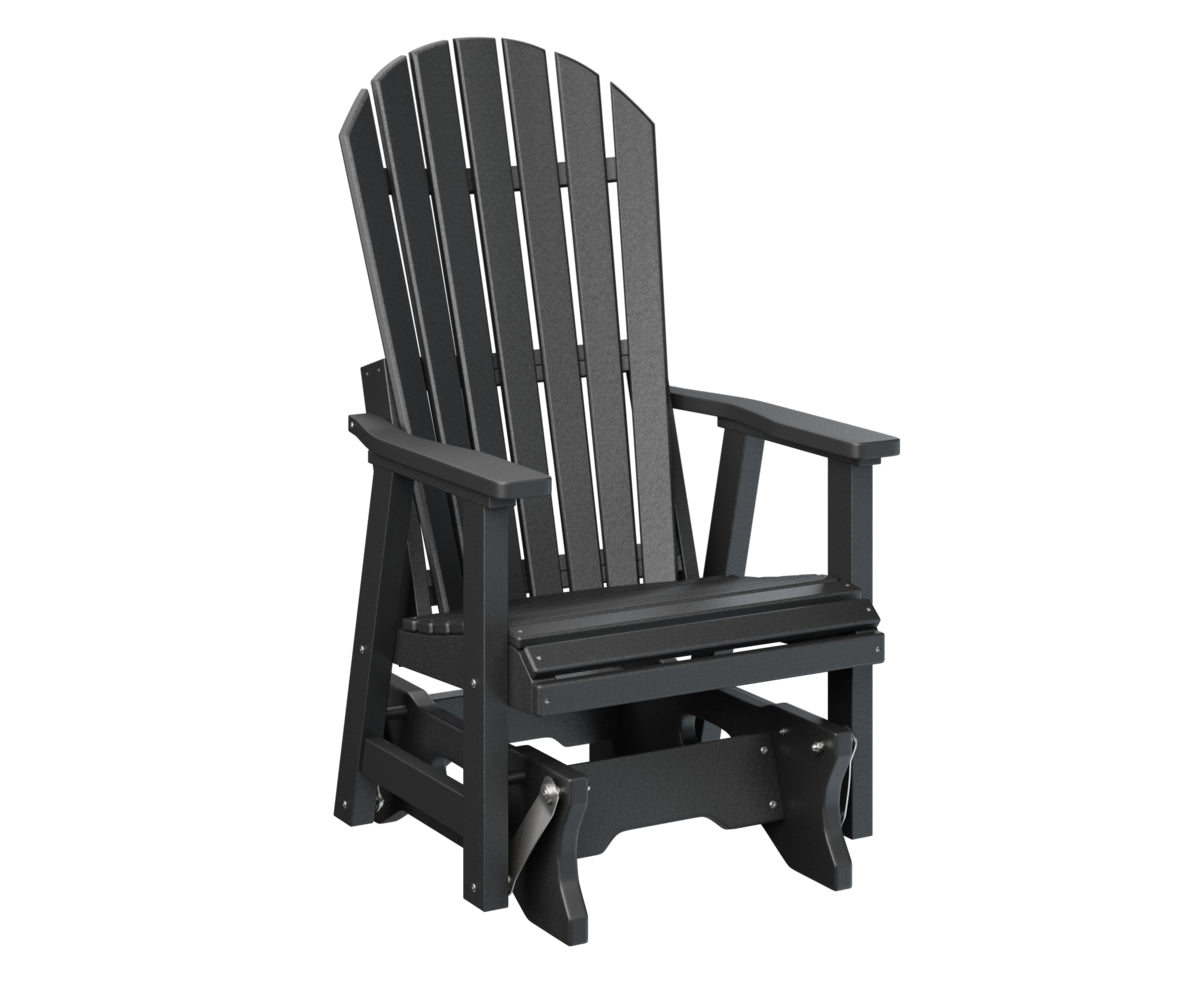 Berlin Gardens Comfo Back Single Glider - Outdoor Patio Rocking Chair with Ergonomic Support for Porch, Garden, or Deck Relaxation | Perfect for Reading, Lounging, and Enjoying Nature