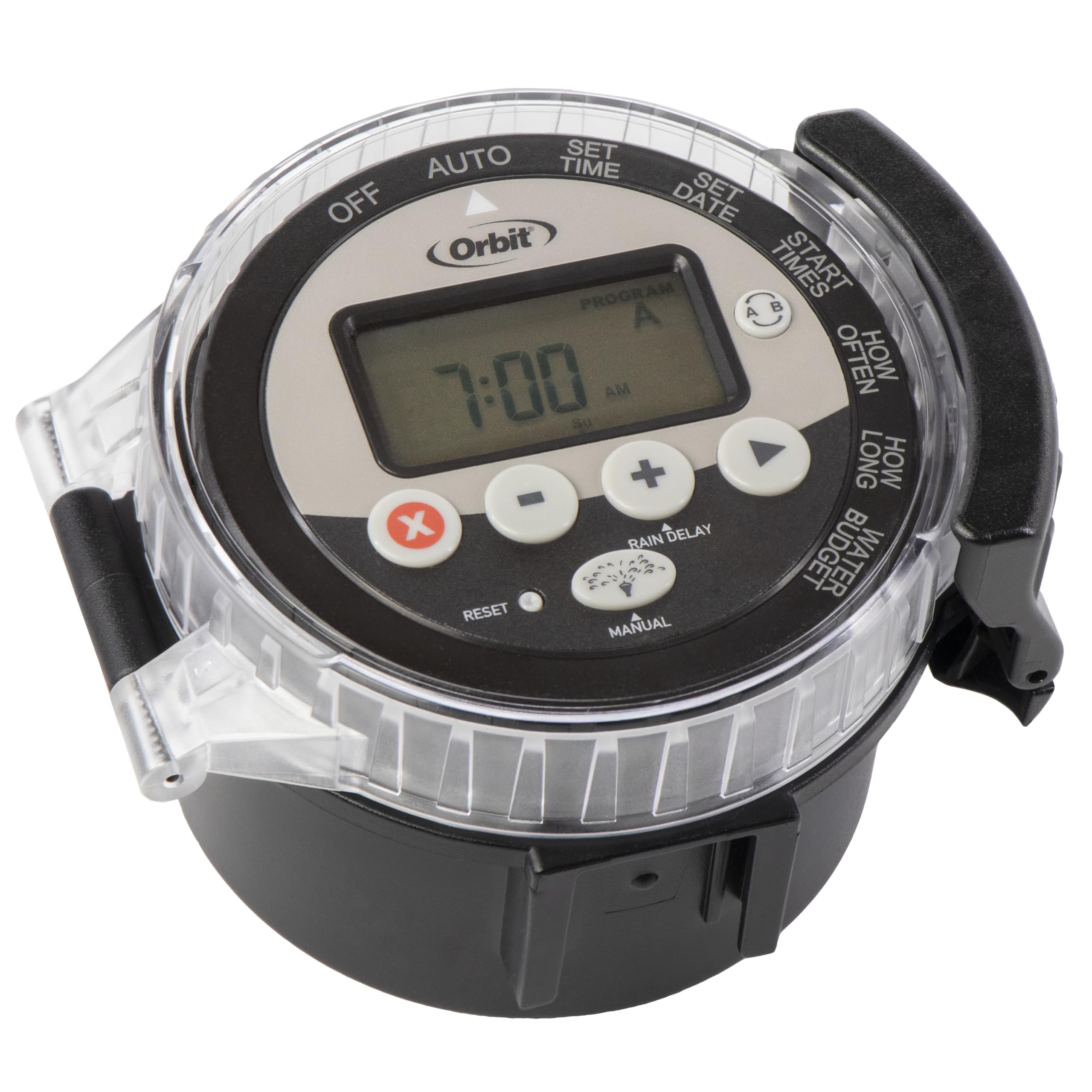 Orbit 57865 Smart Battery-Operated Water Sprinkler Timer for Lawn & Garden Irrigation - Automatic Hose Timer with Easy Programming - Perfect for Yard, Flower Beds & Vegetable Gardens