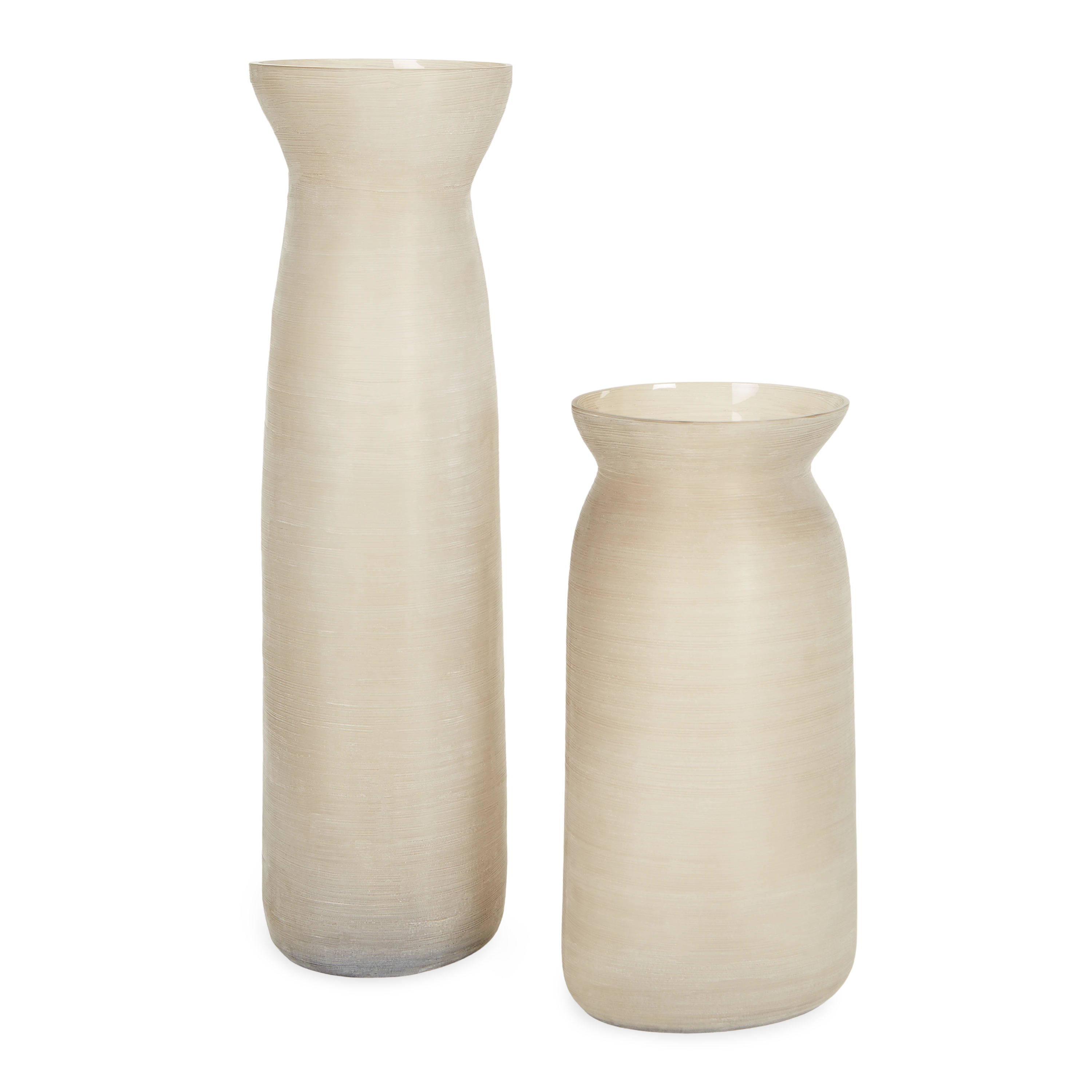 Elegant Funnel Glass Vase for Flowers - Clear Modern Home Decor Centerpiece for Weddings, Dining Table, and Living Room Décor