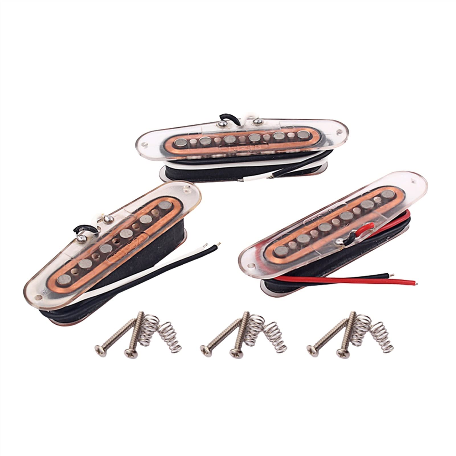 Alnico V Humbucker Guitar Pickup Set - 3pcs Single Coil Pickups for Electric Guitar (Neck/Middle/Bridge) | Perfect for ST Style Guitars & Rock/Blues Performances