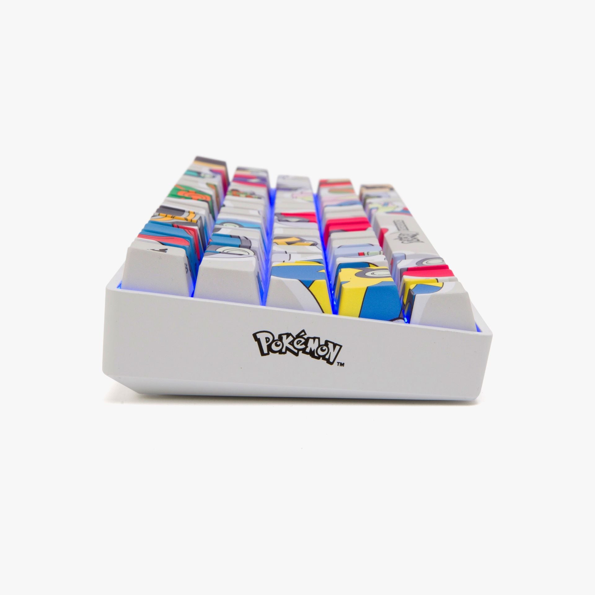 Pokémon HG Basecamp 65 Mechanical Keyboard with Poké Ball Sticker - Gaming & Typing for PC, Mac, Office & Home Use