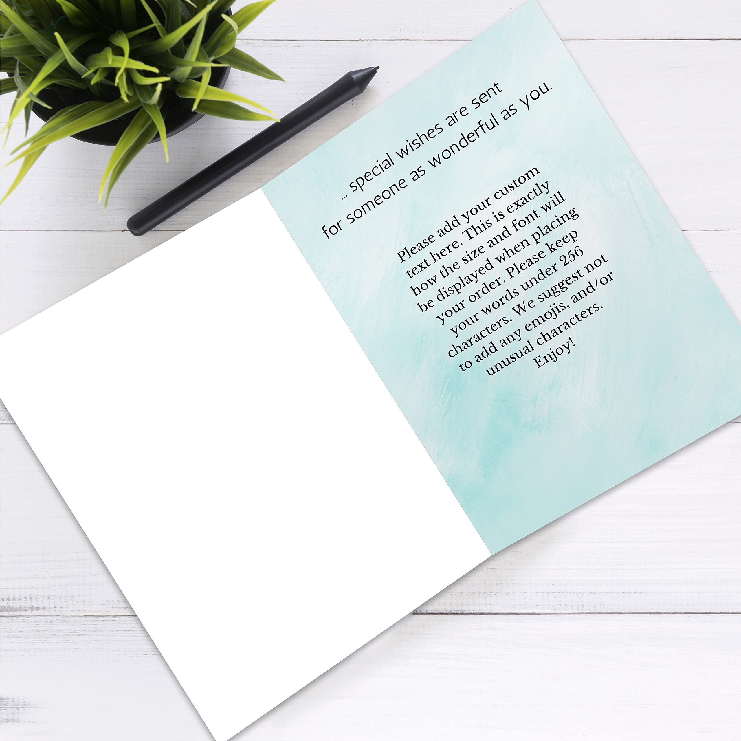 Personalized Christian Birthday Cards - Custom Photo & Text Upload - Simply Uncaged Greeting Cards (Pack of 48) - Perfect for Church Celebrations, Bible Study Groups & Christian Family Events