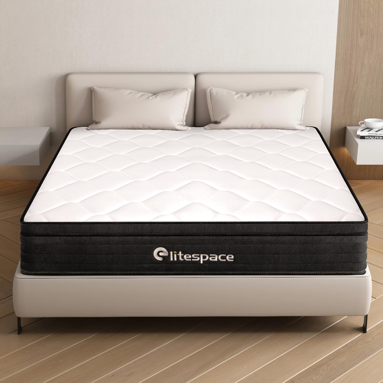 12 Inch Full Size Hybrid Mattress in a Box - Memory Foam & Pocket Springs for Back Pain Relief, Medium Firm Support, CertiPUR-US Certified - Perfect for Guest Rooms, Dorms & Apartments