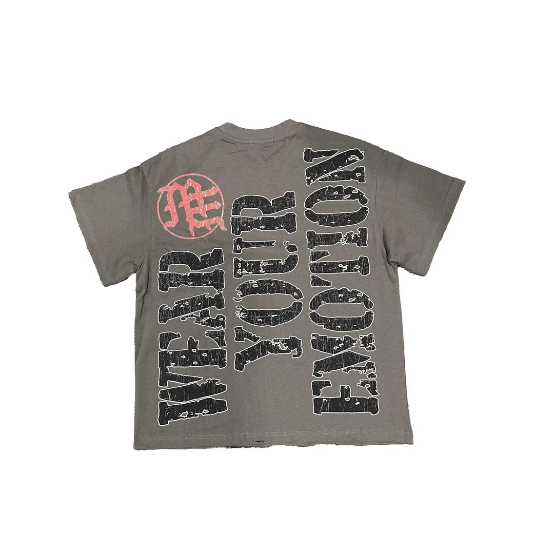 Spaceship Graphic Grey T-Shirt for Men & Women - Soft Cotton Unisex Tee for Casual Wear, Street Style & Everyday Outfits