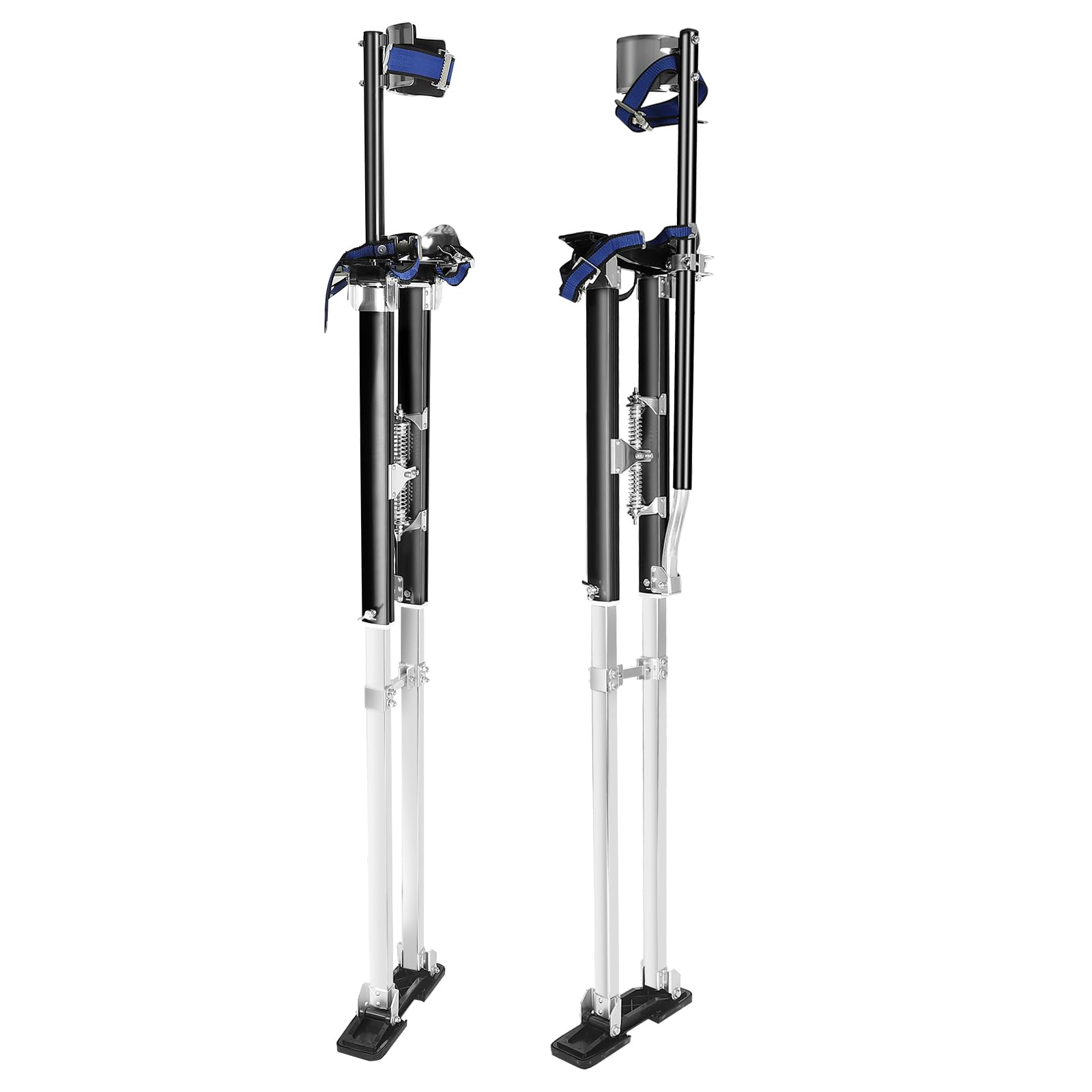 SUPERFASTRACING 48-64 Inch Adjustable Drywall Stilts for Painters - Professional Walking, Taping & Finishing Tools (Black) - Perfect for Construction, Renovation & Ceiling Work