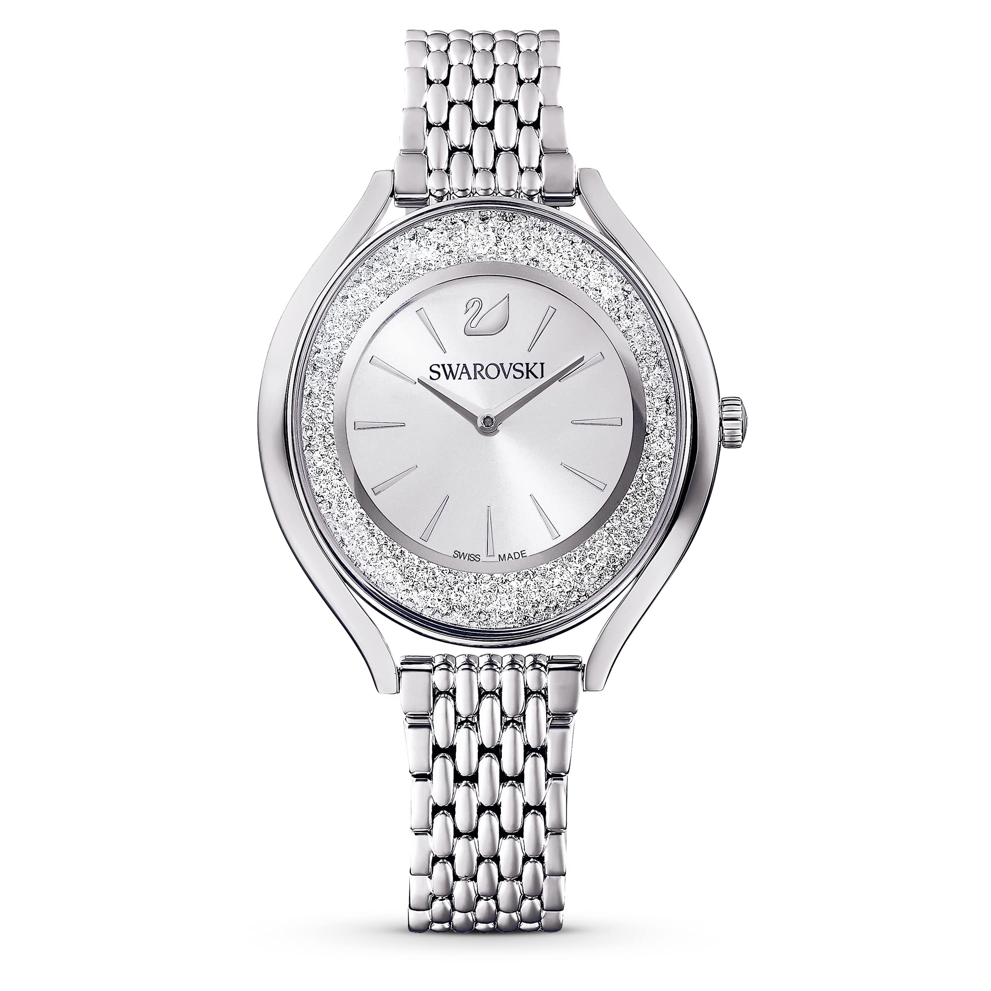 Swarovski Crystalline Glam Watches for Women - Luxury Crystal Watch with Rhinestones, Elegant Dress Watch for Party, Wedding & Special Occasions