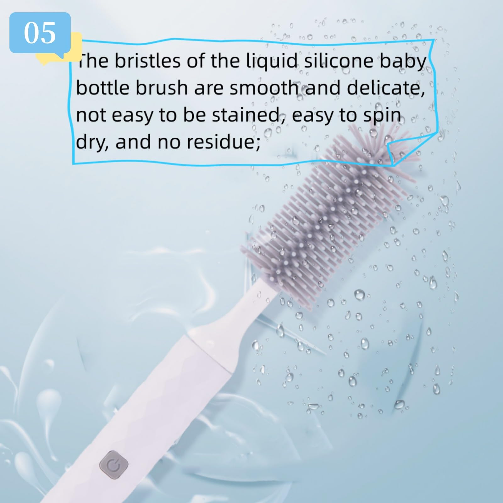 Electric Baby Bottle Brush Heads - 2 Pack with Nipple Cleaner | Compatible with Silicone Brushes | Perfect for Sterilizing & Cleaning Bottles