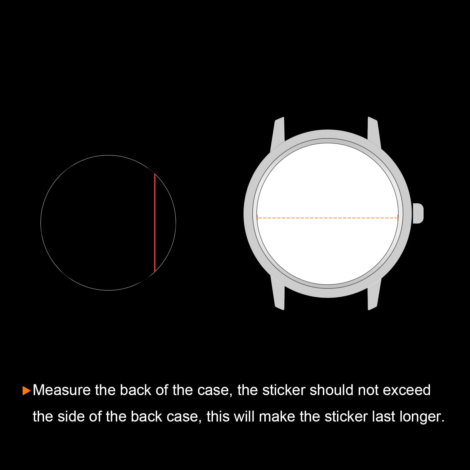HARFINGTON Watch Back Cover Protective Film - PE Round Screen Protector for Smartwatch, Fitness Tracker & Activity Monitor - Scratch-Resistant, Bubble-Free, Easy Installation for Daily Wear & Workout Protection