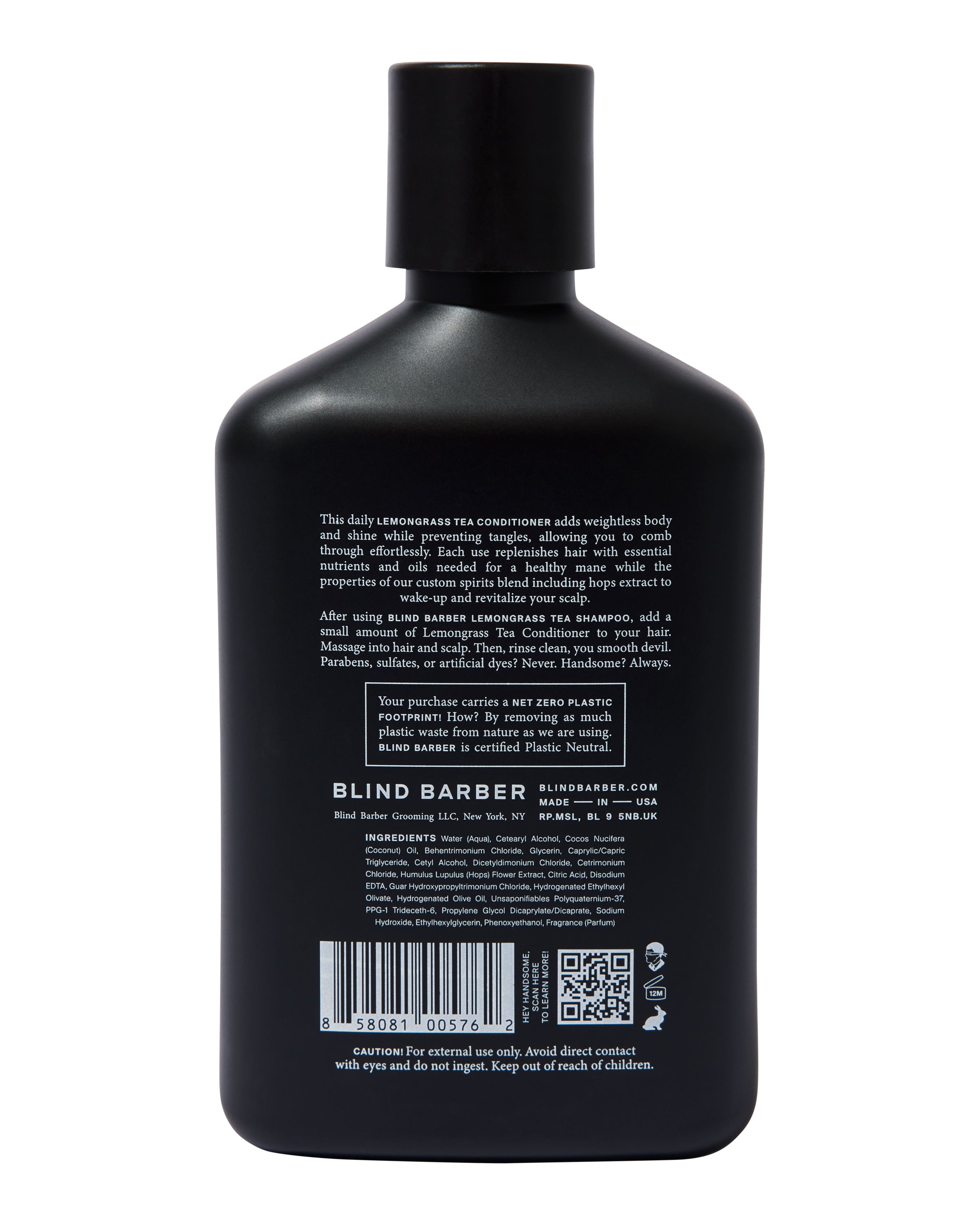 Organic Lemongrass Tea Hair Conditioner - Sulfate Free, Moisturizing & Detangling for All Hair Types - Perfect for Dry, Damaged Hair & Scalp Care