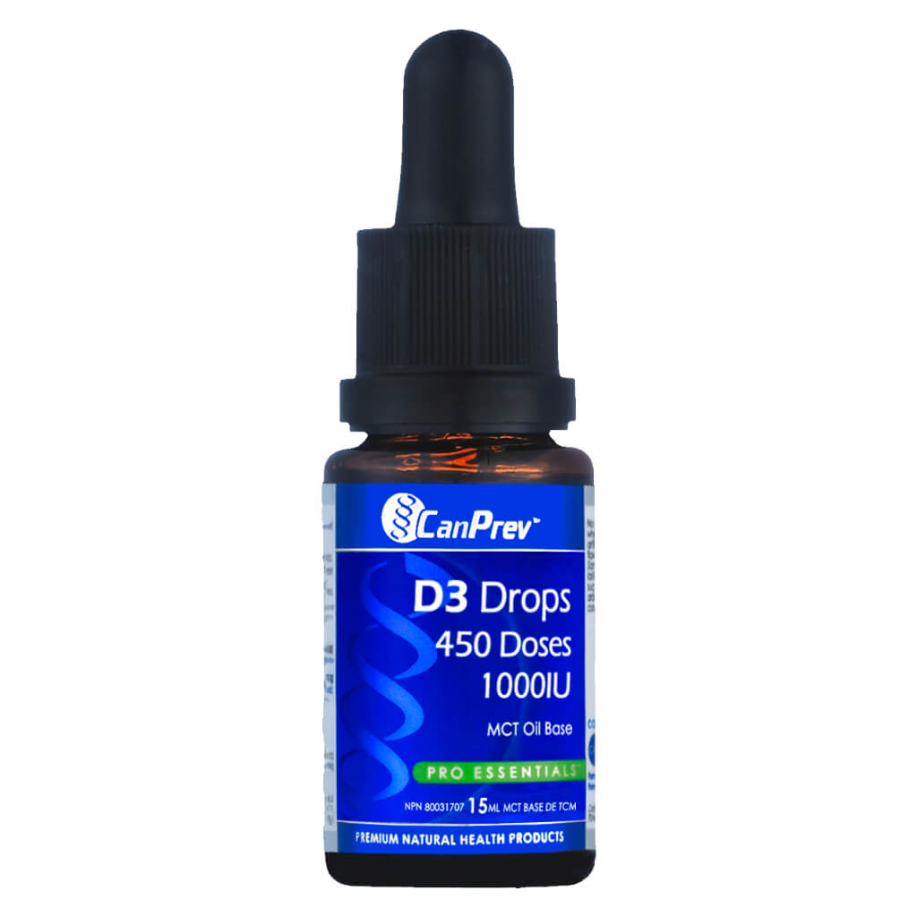 Vitamin D3 Drops 1,000 IU with MCT Oil - Supports Immune System & Bone Health - Perfect for Daily Supplementation & Kids' Nutrition