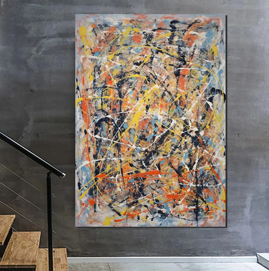 Extra Large Wall Art Painting - Modern Contemporary Abstract Hand Painted Acrylic Canvas Artwork for Living Room Decor | Perfect for Home, Office & Hotel Wall Decoration | Buy Unique Paintings Online