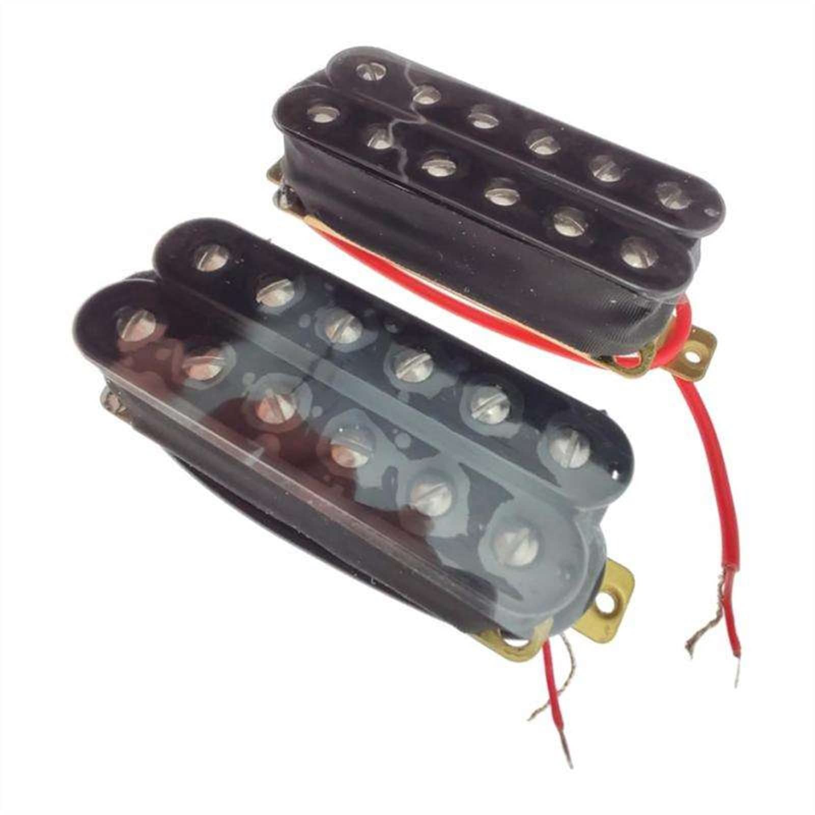 Premium Humbucker Guitar Pickup Set - Double Coil Electric Guitar Pickups for 6-String Guitars (Black) | Perfect for Rock, Metal & Blues Performances