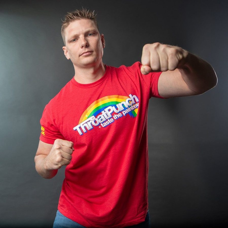 Taste The Painbow T-Shirt - Red | Funny Graphic Tee for Men & Women | Perfect for Parties, Gifts & Casual Wear