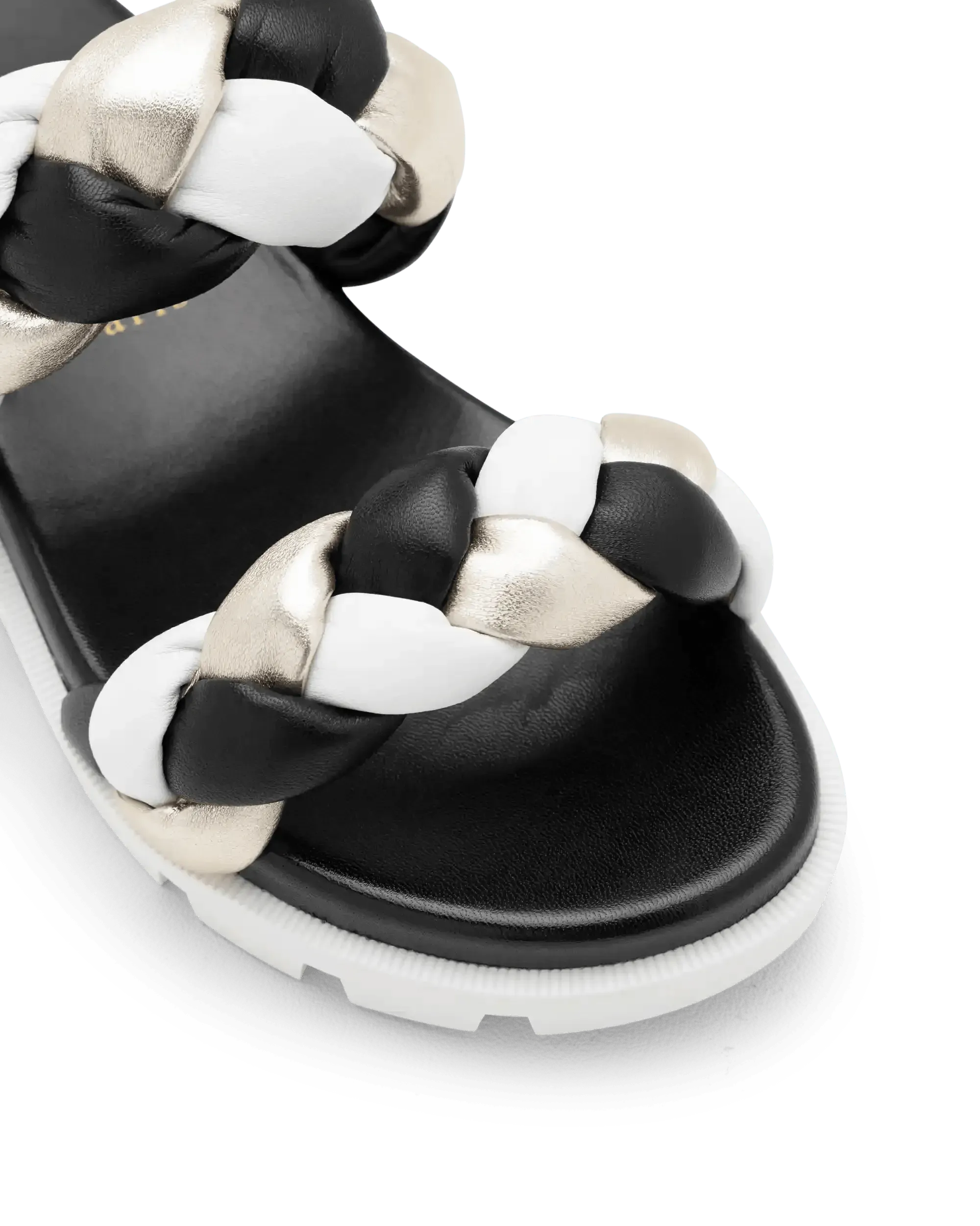 Just Brio Braided Lug Flats - Women's Comfortable Slip-On Loafers for Casual & Office Wear | Non-Slip Sole, Lightweight & Stylish