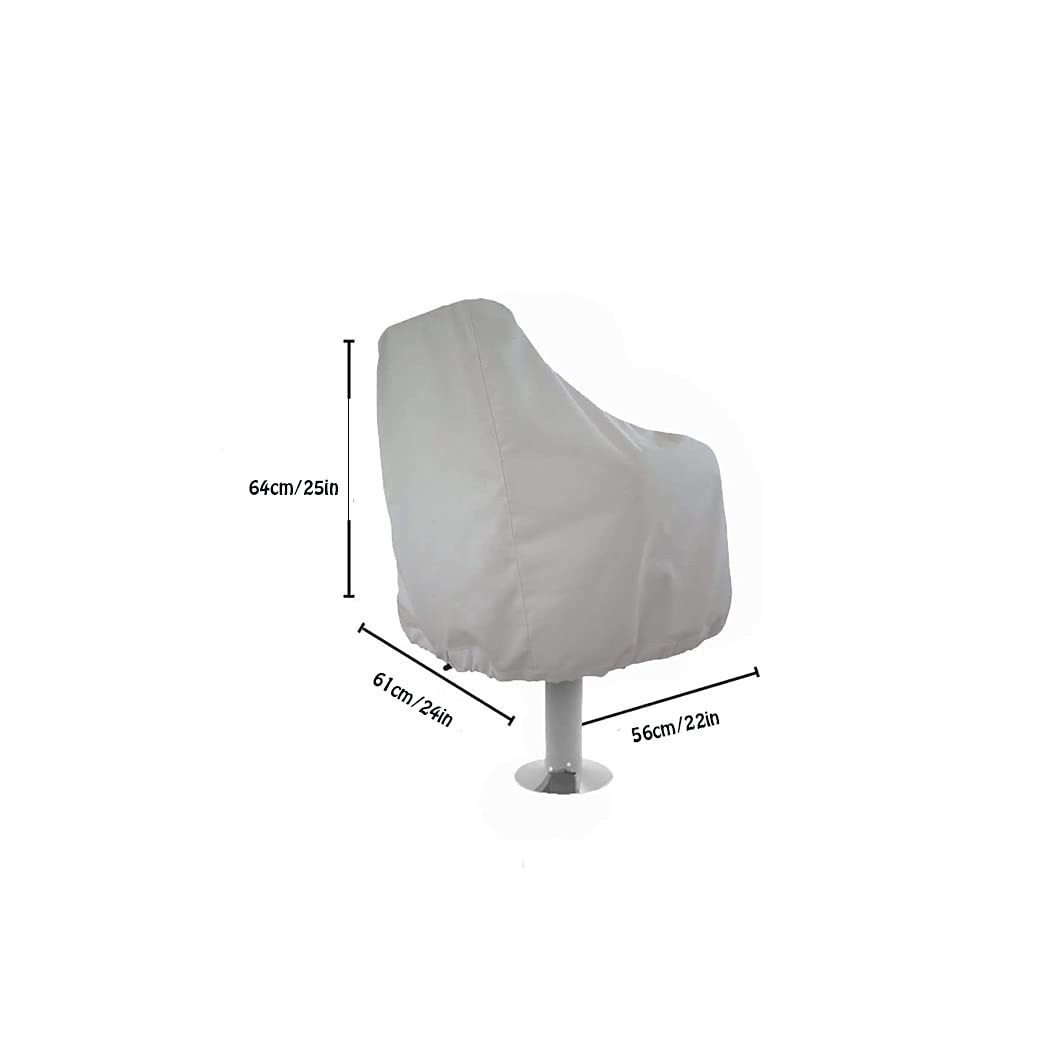 Waterproof Pontoon Boat Seat Covers - Durable Captain Chair & Fishing Seat Protectors for Clearance & Console | Ideal for Marine, Fishing & Outdoor Boating Adventures