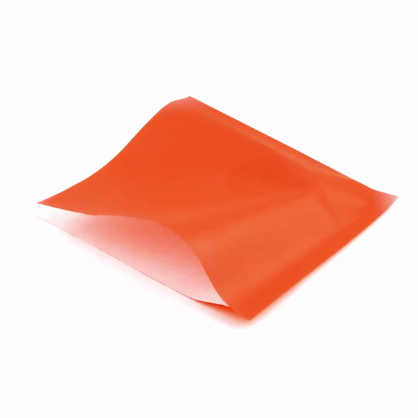 Tangerine Orange Greaseproof Paper Bags - Large Double Open Design (10 x 9 Inches) - Pack of 100 - Perfect for Bakery, Takeout & Food Storage